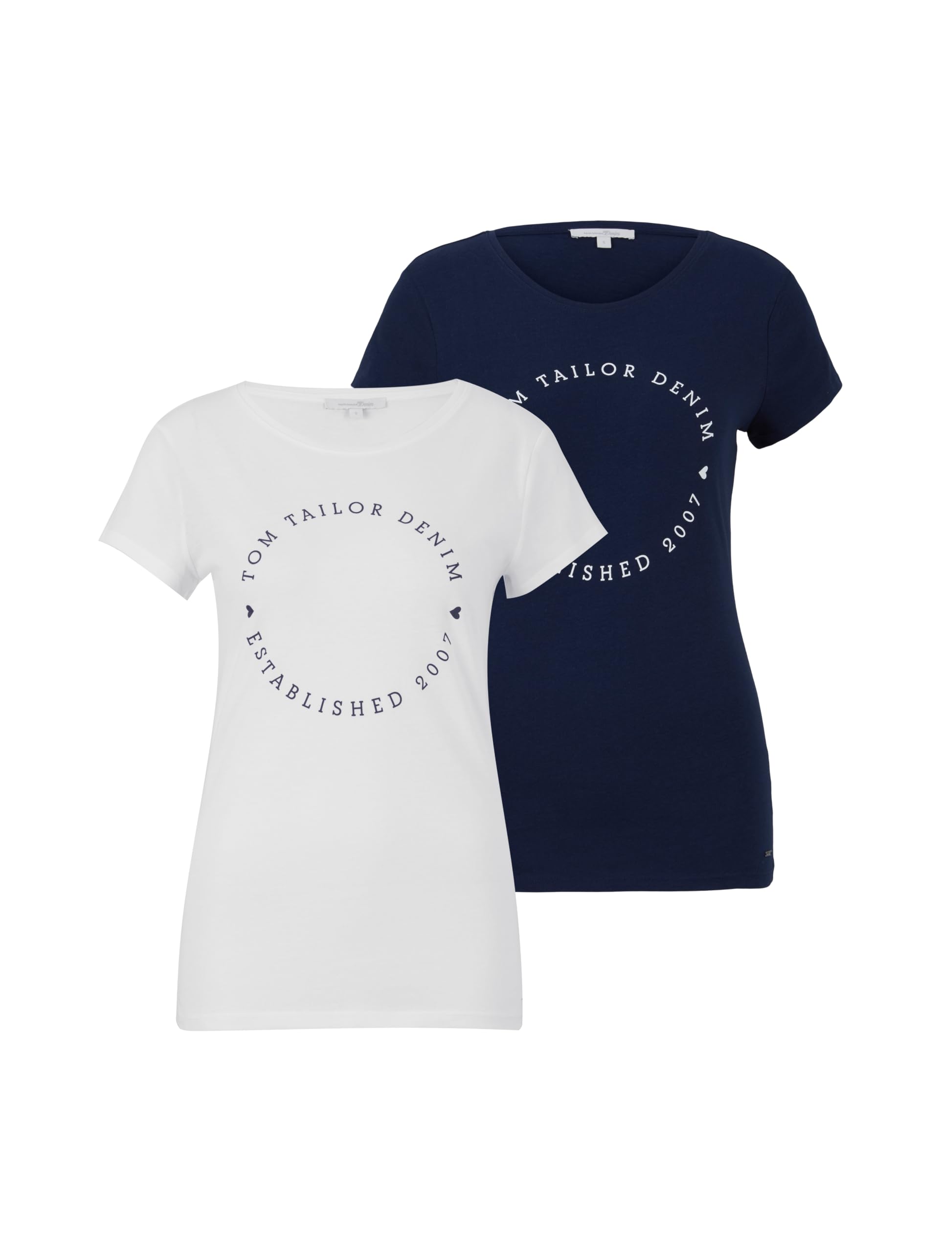 tom-tailor-denim-damen-t-shirt-mit-print-doppelpack image 7