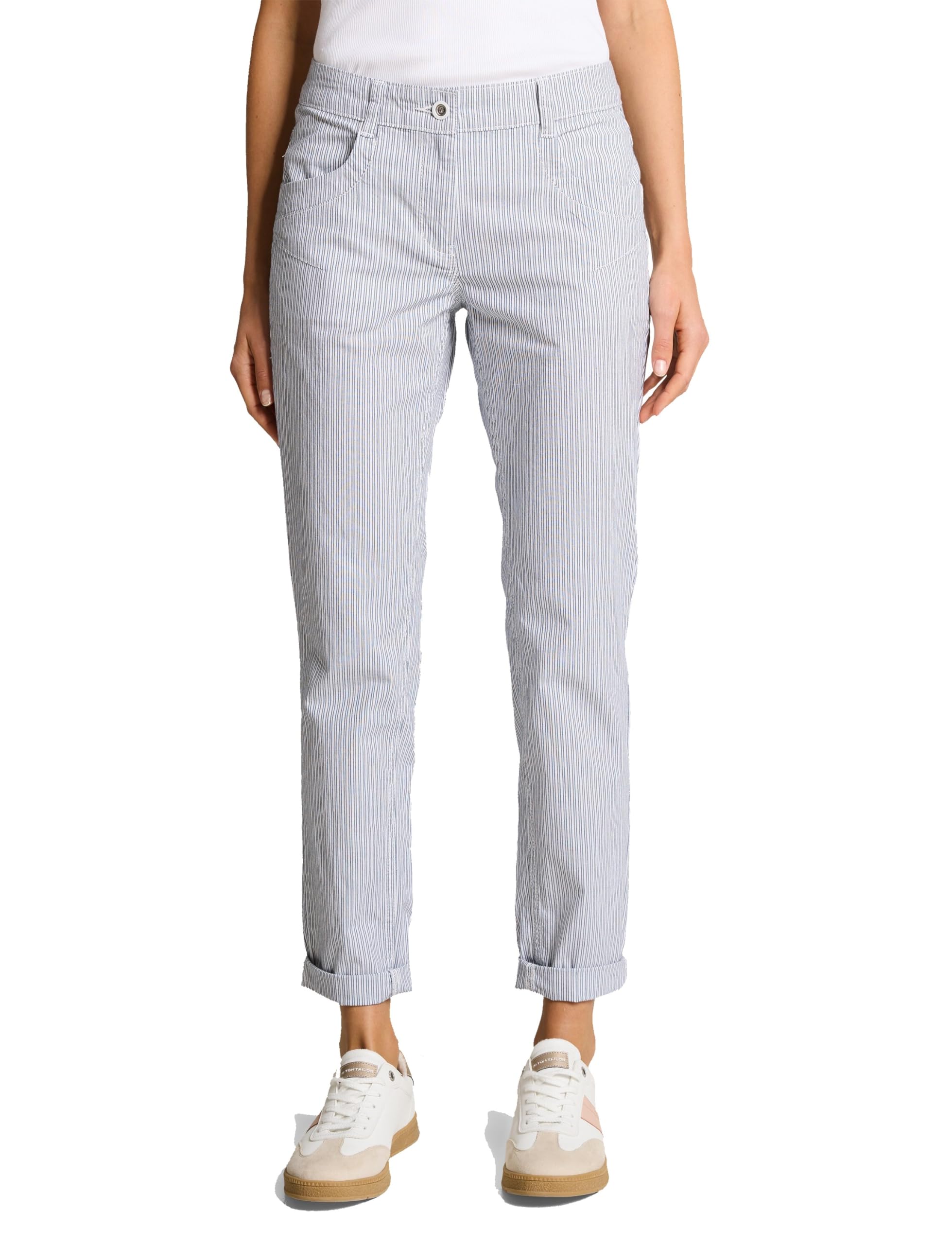 tom-tailor-damen-tttapered-relaxed-stoffhose-mit-streifen image 6
