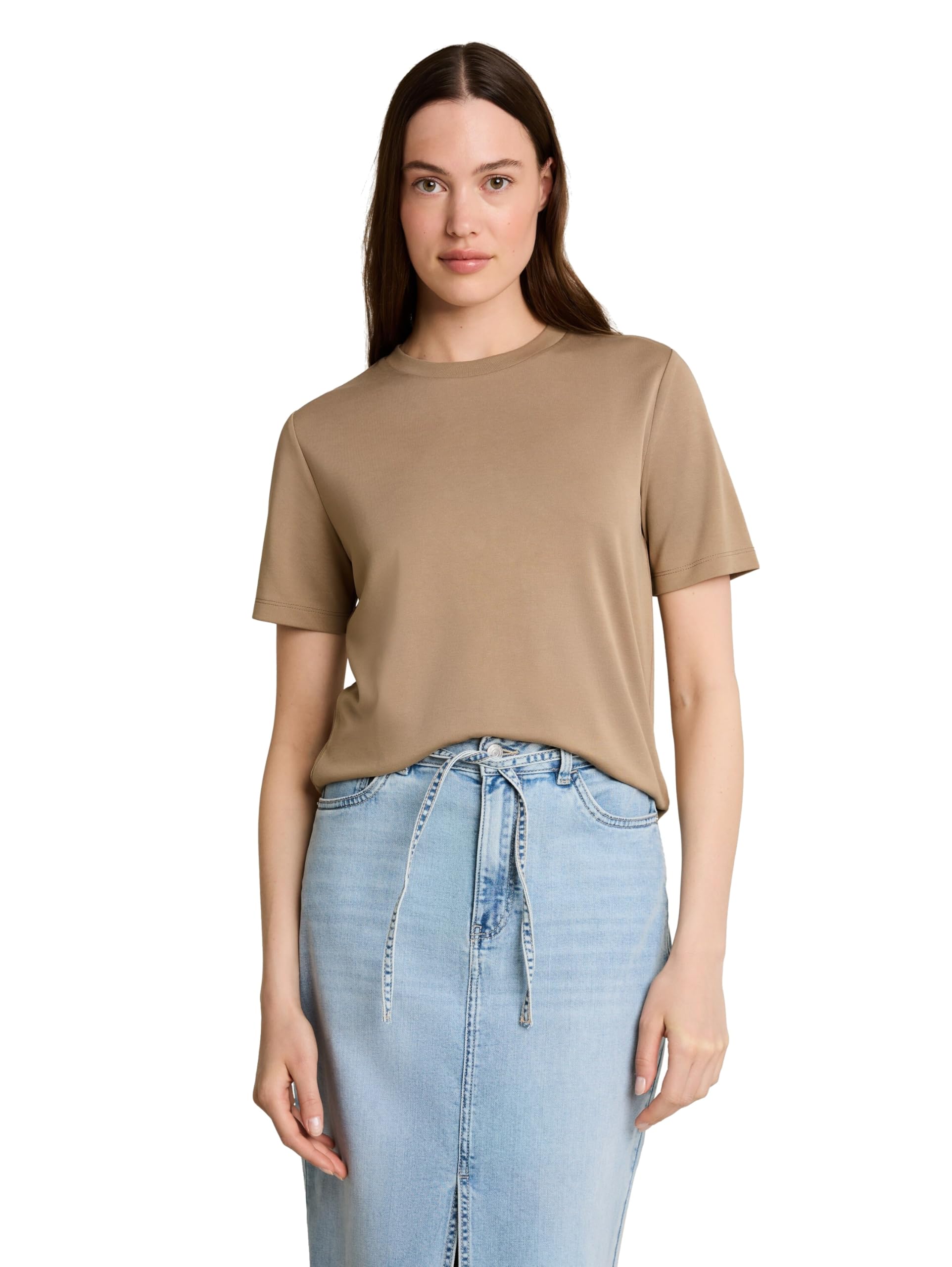 tom-tailor-denim-1041160-t-shirt-damen-1er-pack-fitted-fit image 8