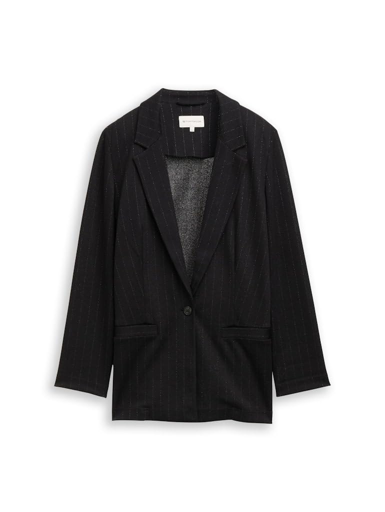 tom-tailor-1048646-damen-loose-fit-blazer-mit-glitzer-effekt image 1