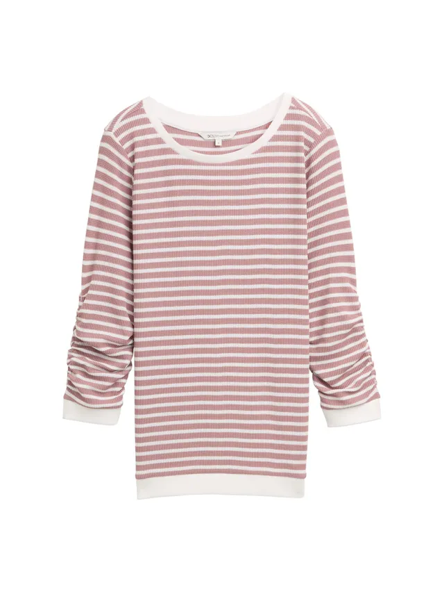 tom-tailor-denim-damen-1044659-basic-sweatshirt-mit-raffungen-sweatshirt-f-r-dam image 1