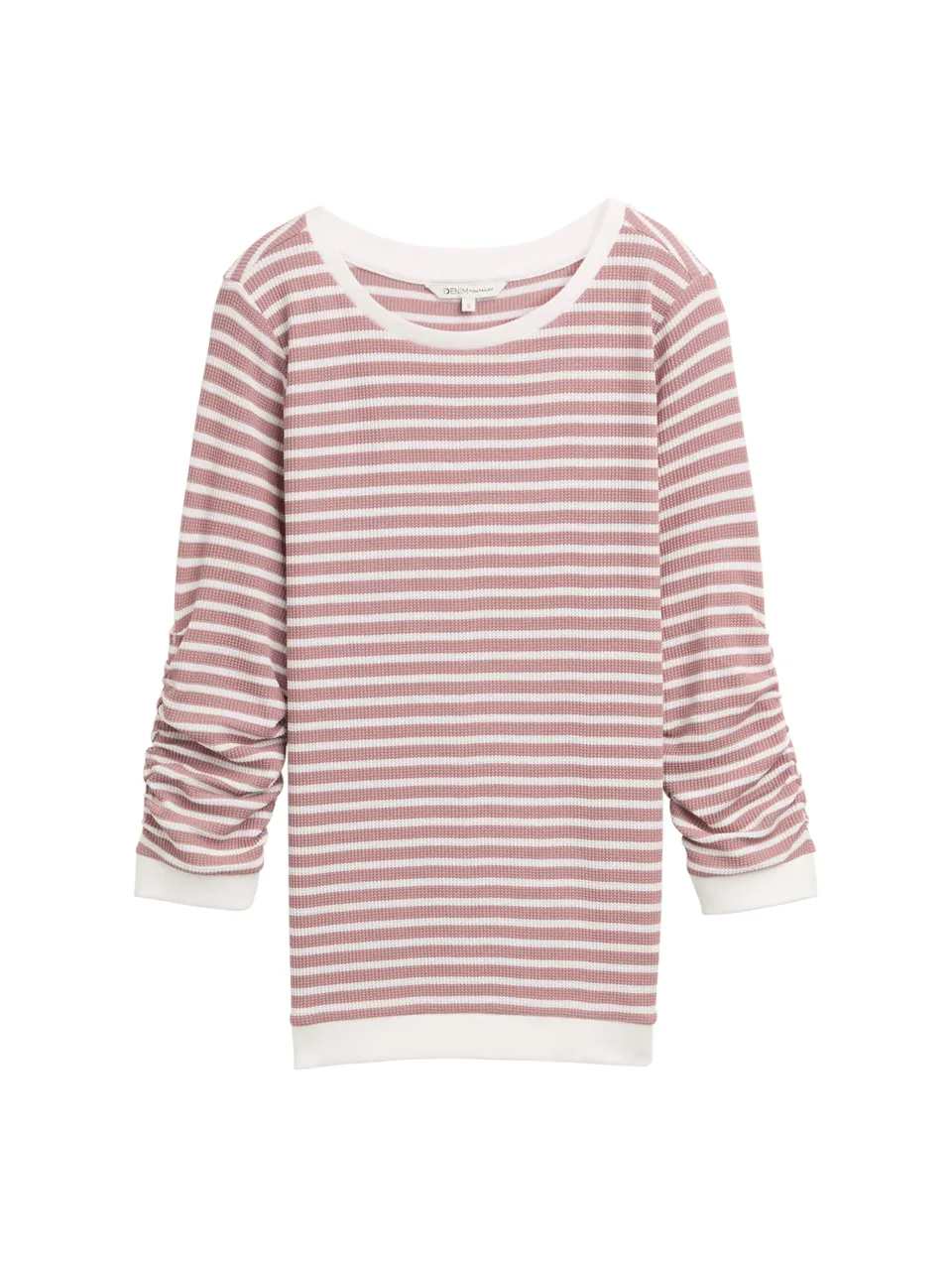 tom-tailor-denim-damen-1044659-basic-sweatshirt-mit-raffungen-sweatshirt-f-r-dam image 1
