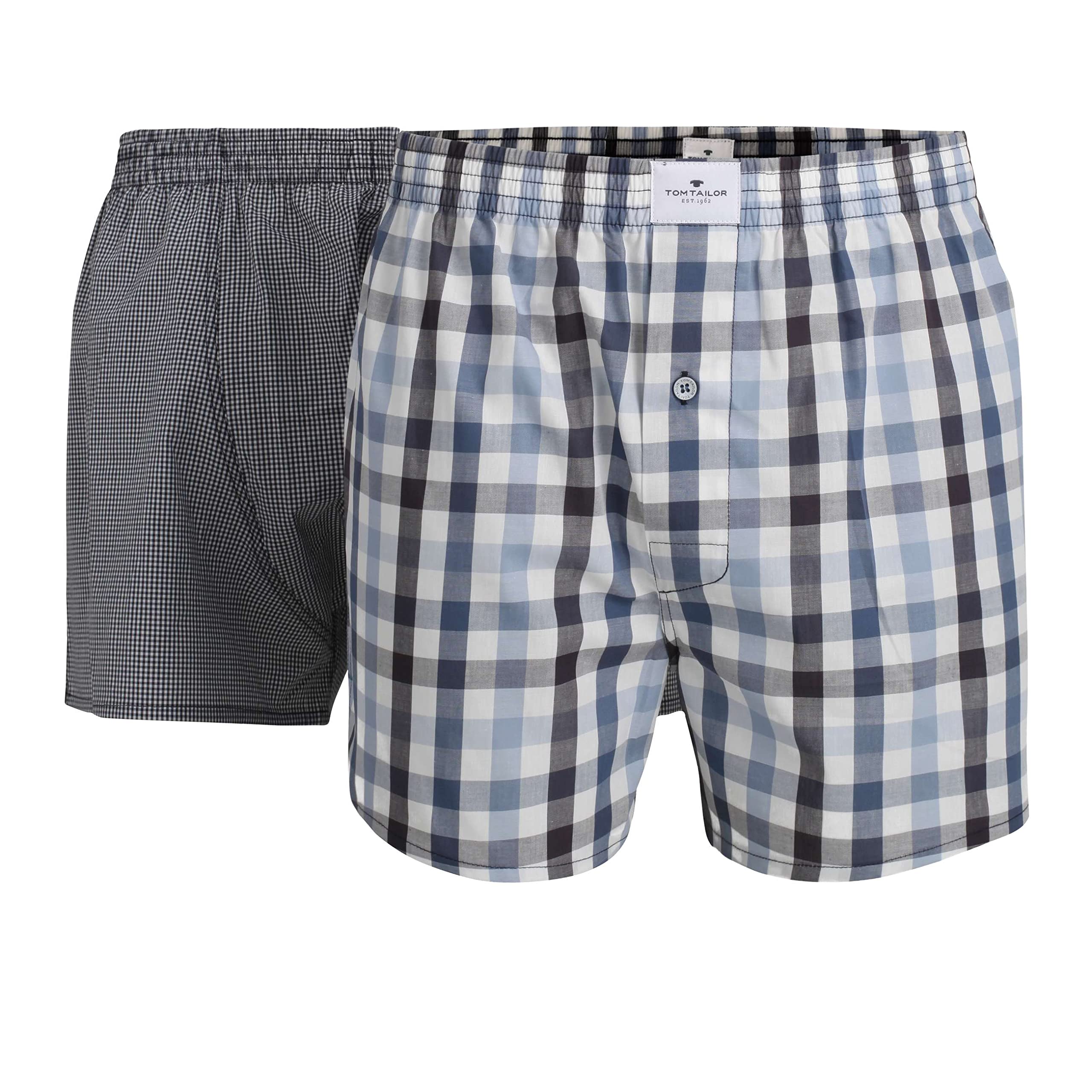 tom-tailor-herren-boxershort-blau-kariert-2er-pack image 1