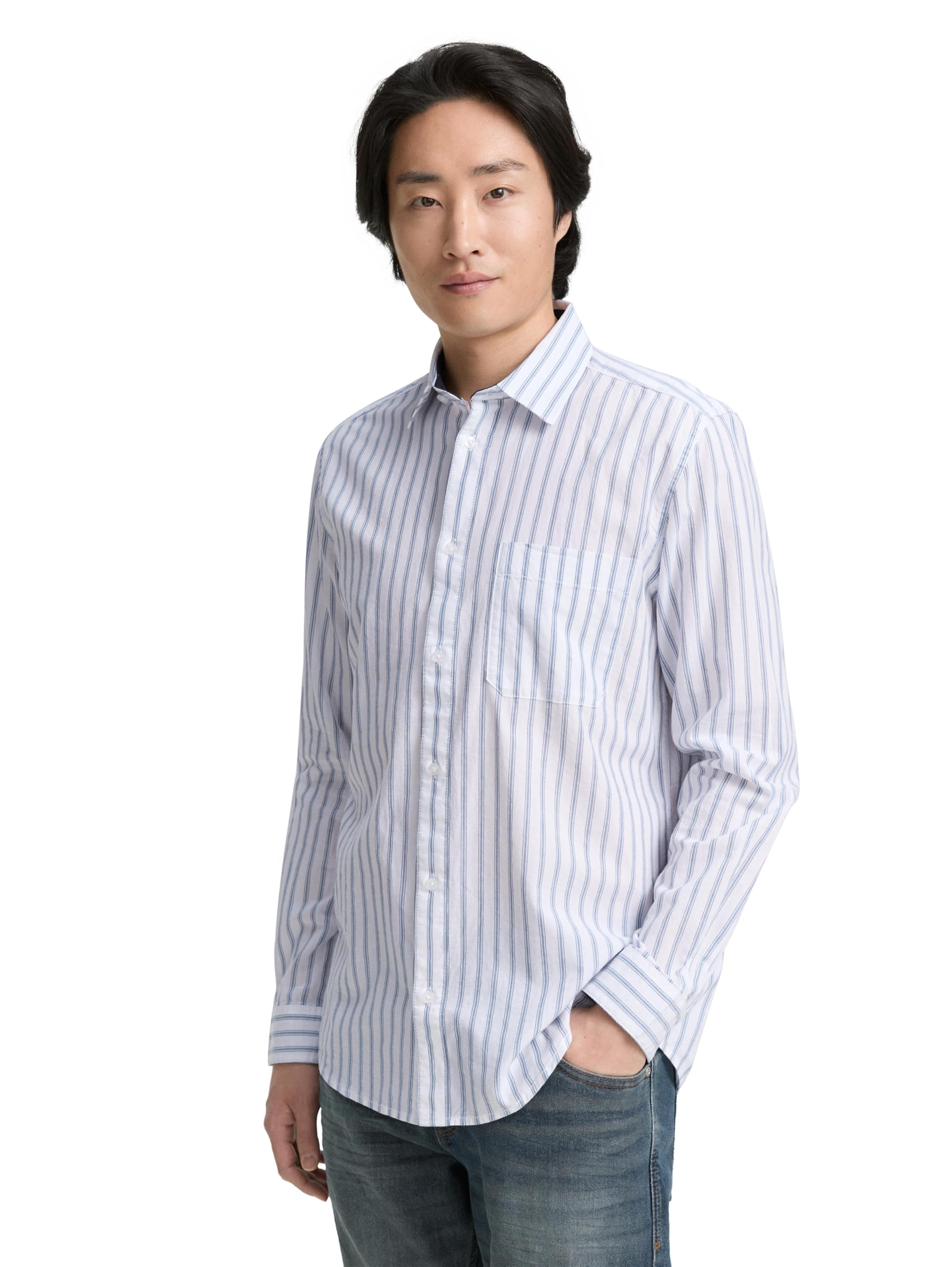 tom-tailor-herren-1047327-regular-fit-hemd-mit-streifenmuster image 8