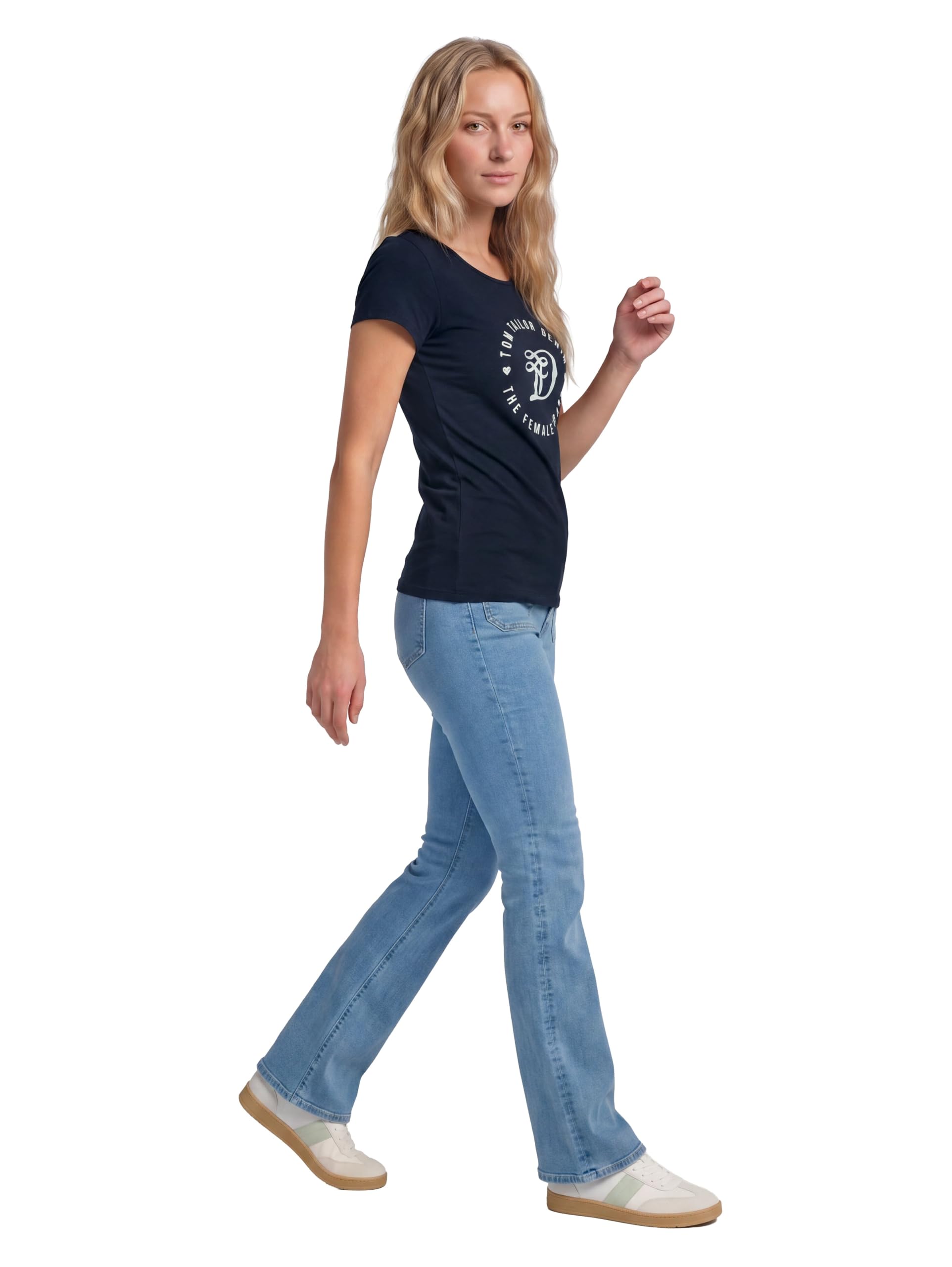 tom-tailor-denim-damen-t-shirt-mit-print-2 image 3