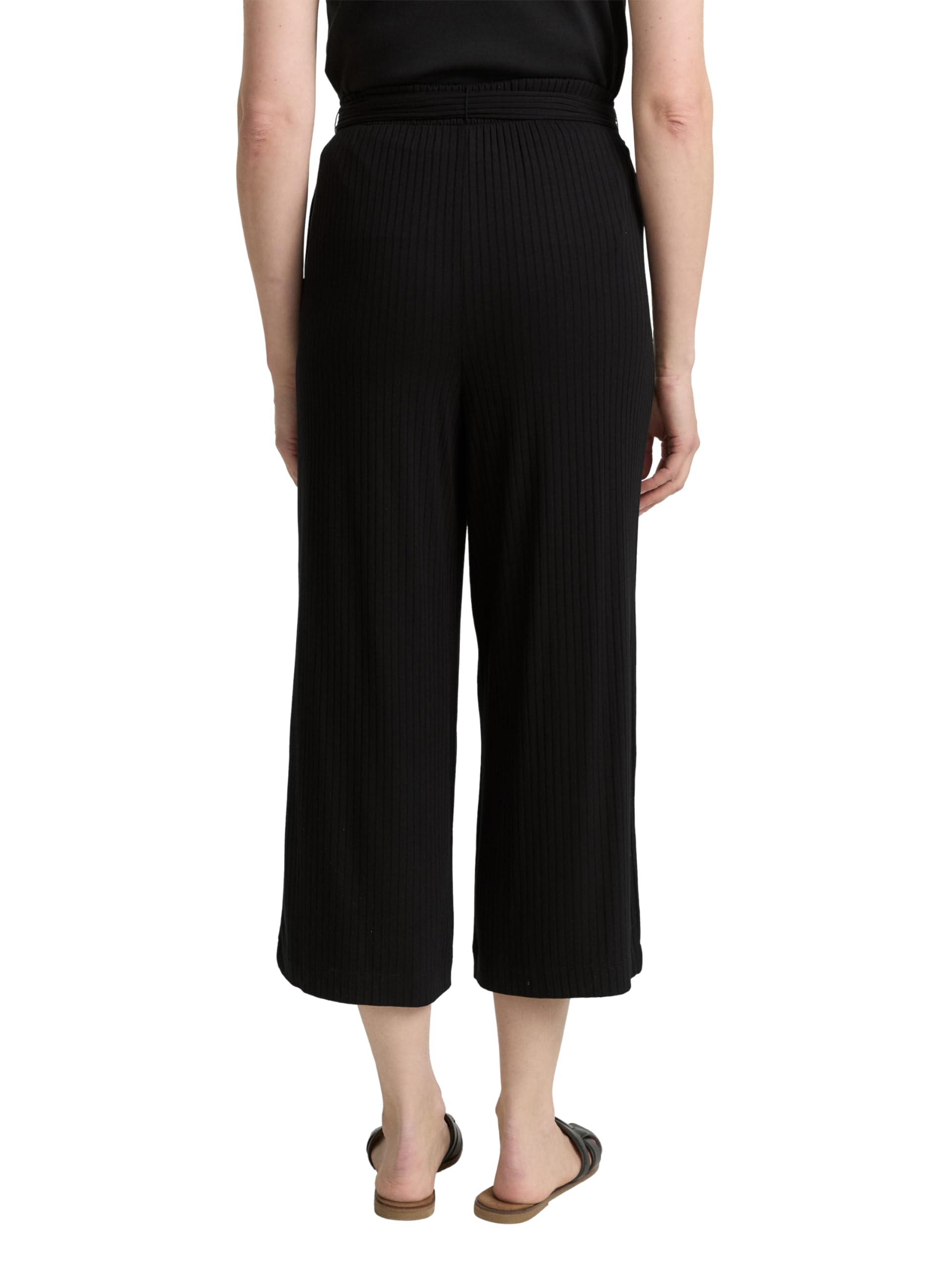 tom-tailor-damen-culotte-jersey-hose-weit-geschnitten-elastischer-jersey-hoher-t image 2