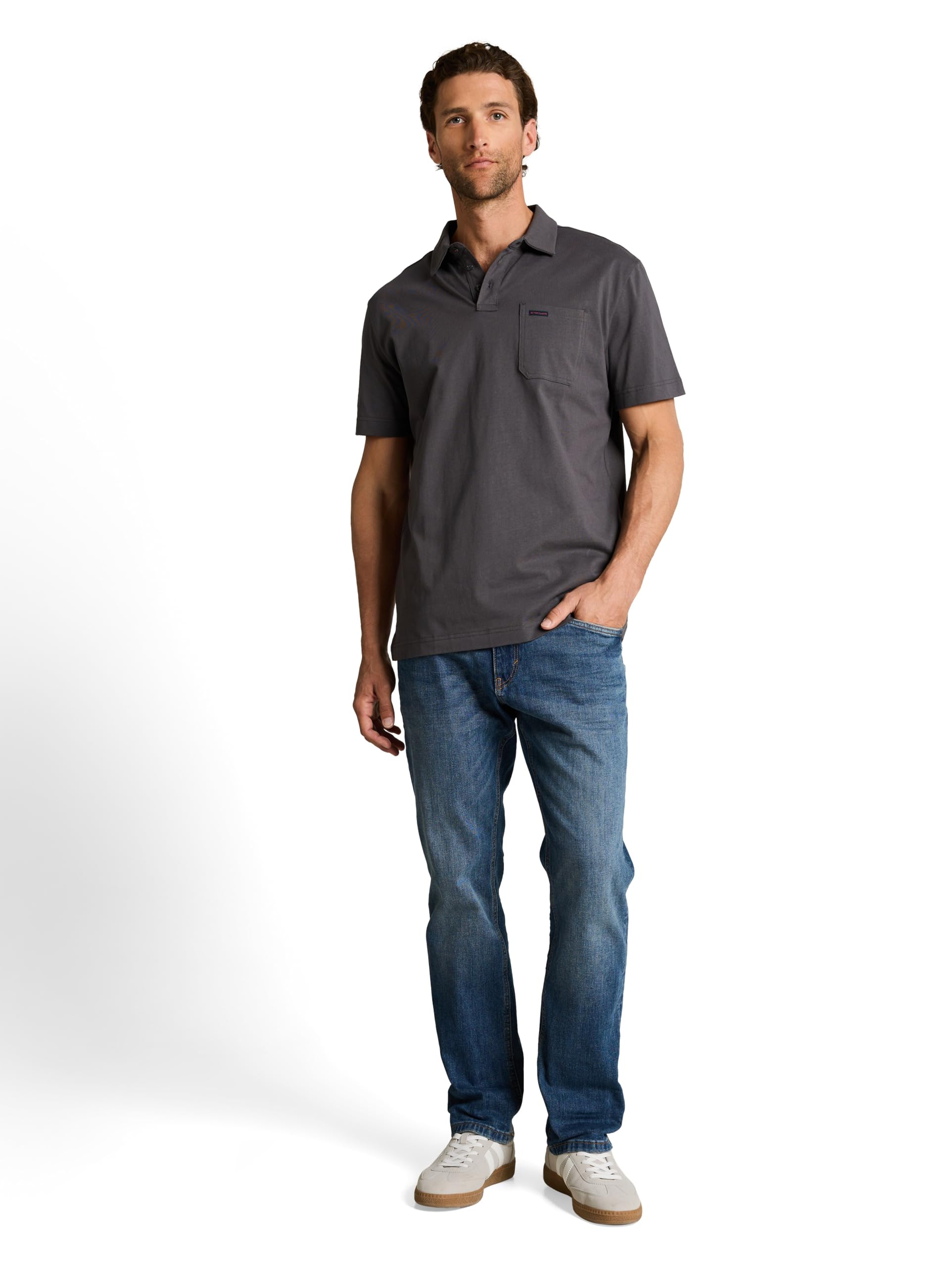 tom-tailor-herren-poloshirt-mit-brusttasche-regular-fit-klassische-passform image 2