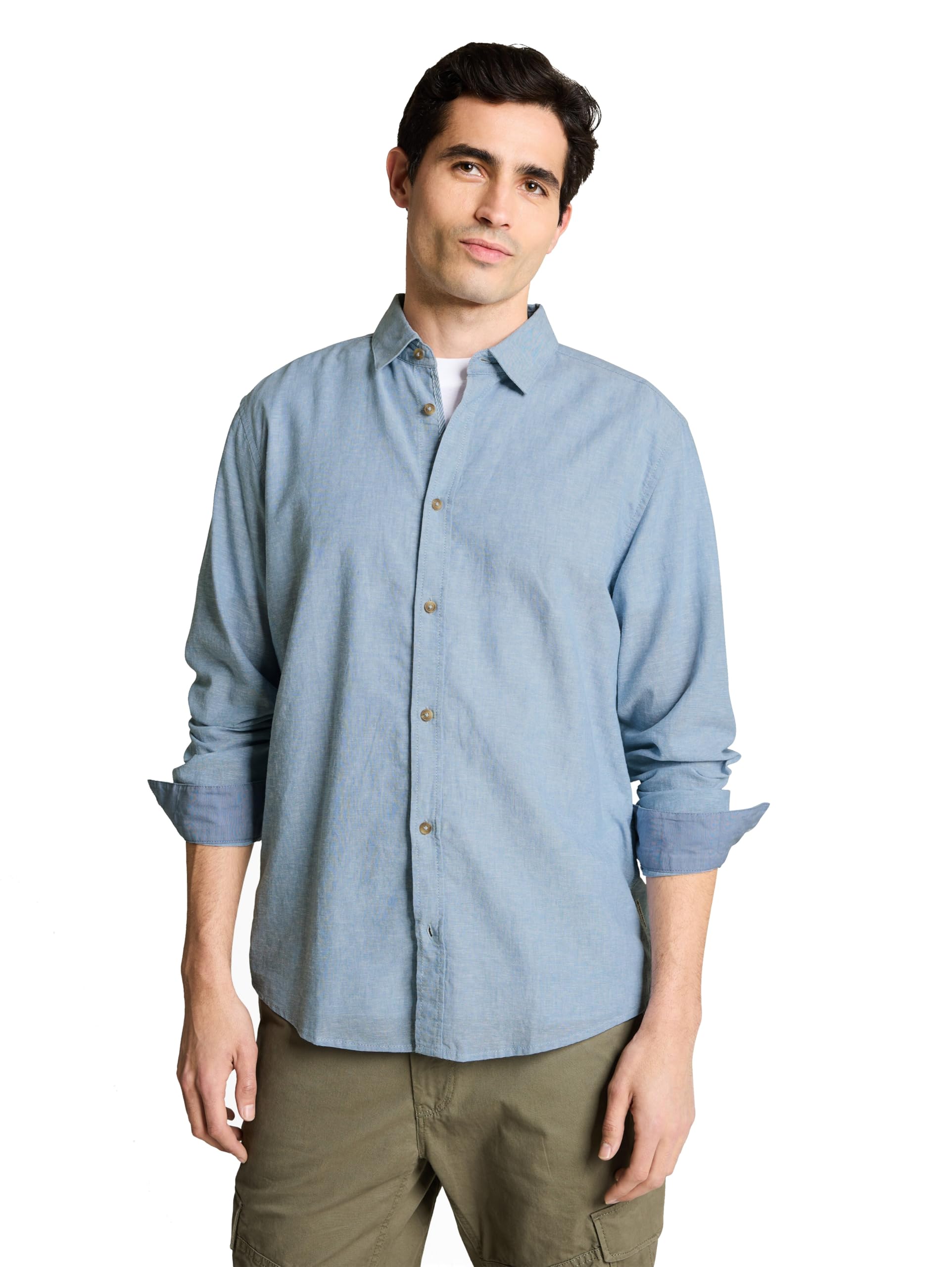 tom-tailor-herren-baumwollhemd-mit-leinen-2 image 8