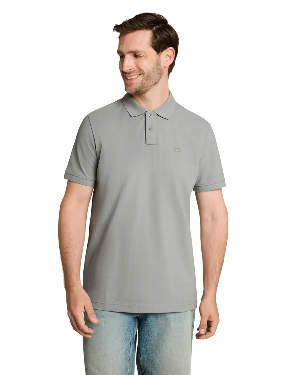 tom-tailor-herren-piqu-poloshirt-mit-logo-stickerei image 1