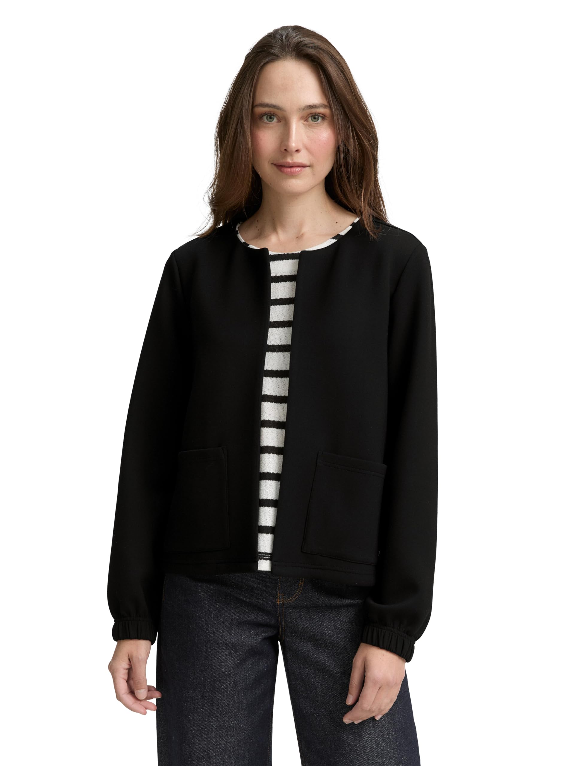 tom-tailor-damen-1047718-sweatjacke-aus-scuba-1er-pack image 1