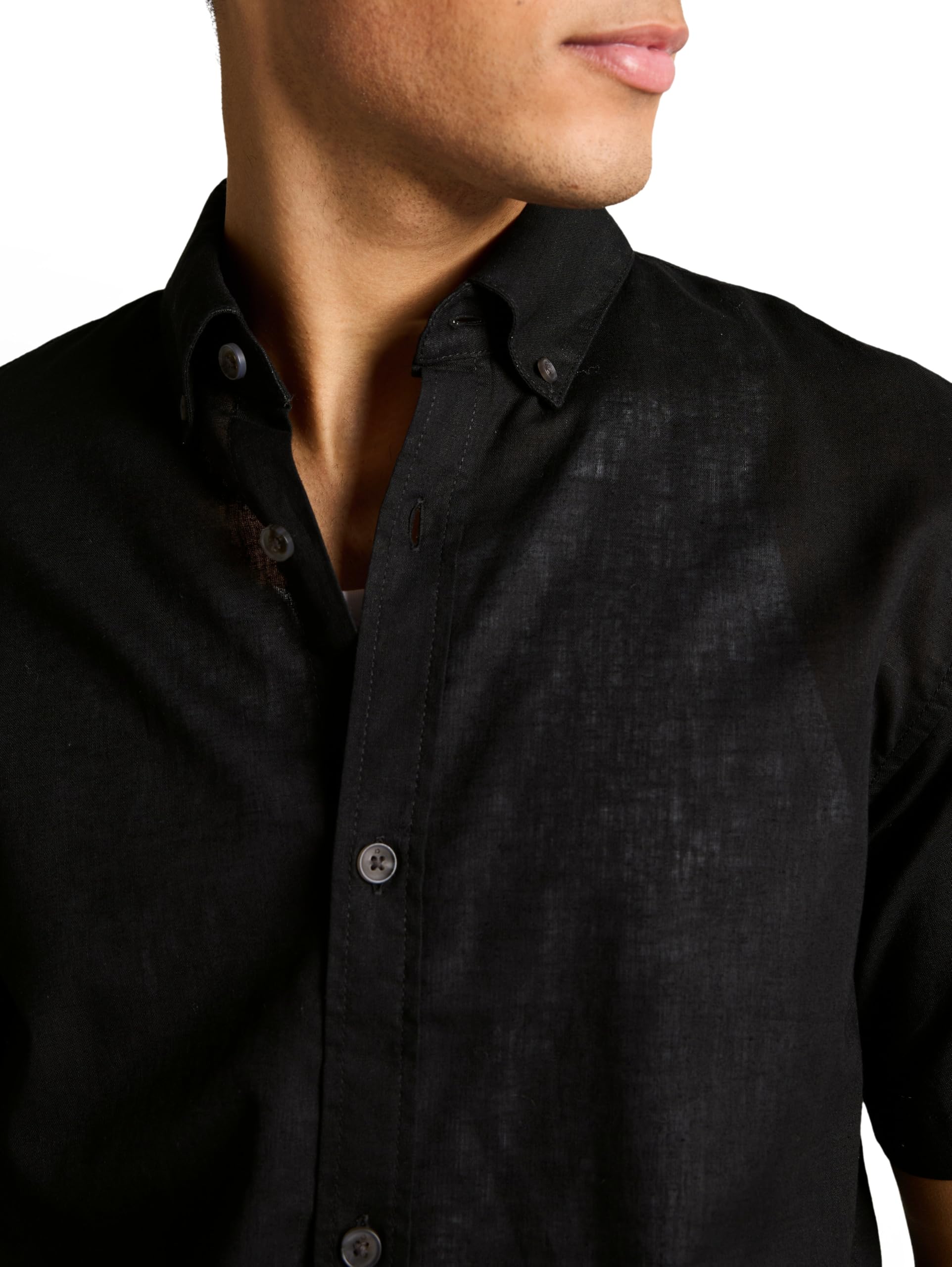 tom-tailor-denim-herren-relaxed-fit-hemd-mit-leinen image 5