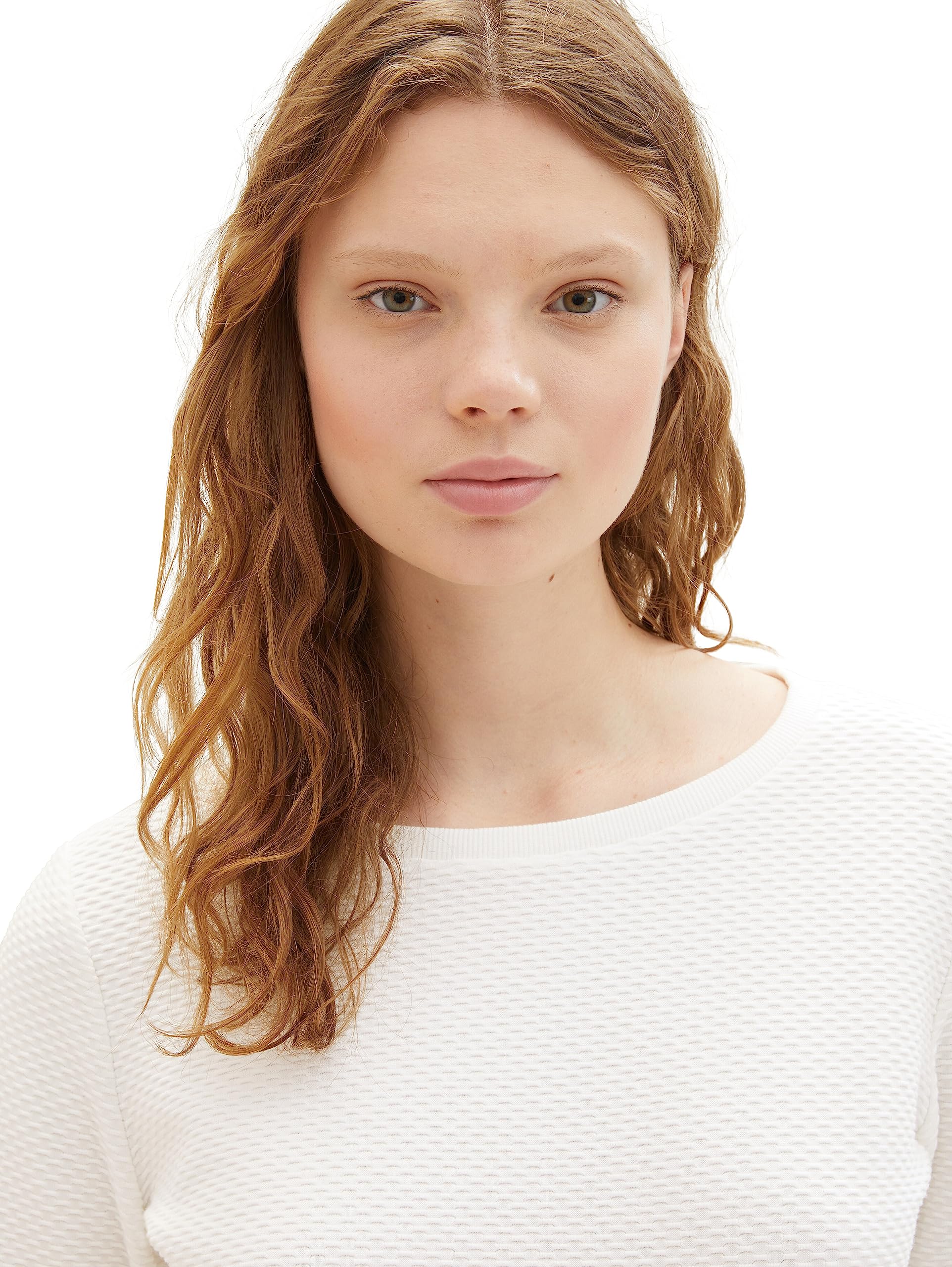 tom-tailor-denim-damen-sweatshirt-mit-raffarm-und-struktur image 3