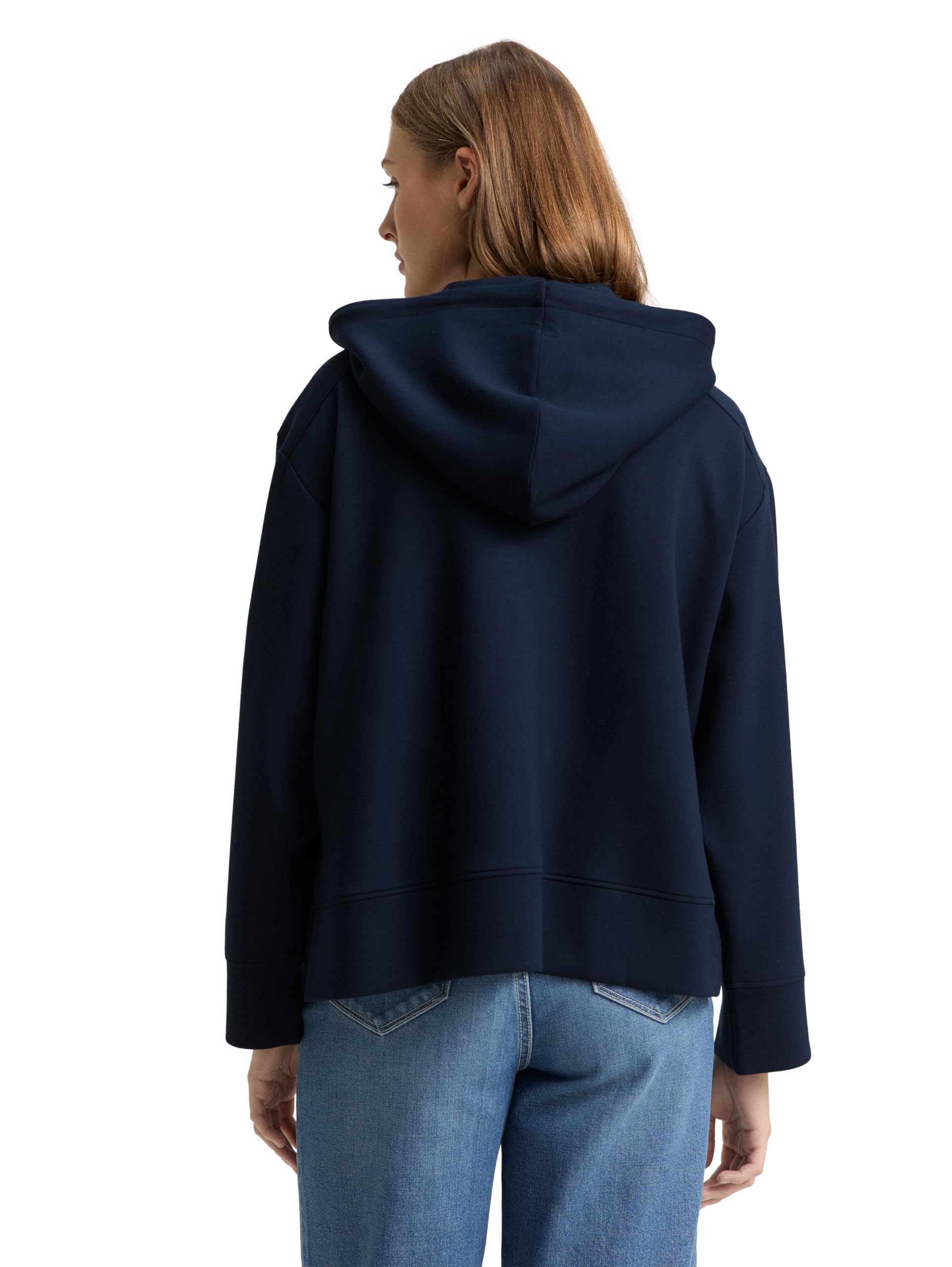 tom-tailor-denim-1048331-loose-fit-scuba-hoodie-sweatjacke-damen image 2