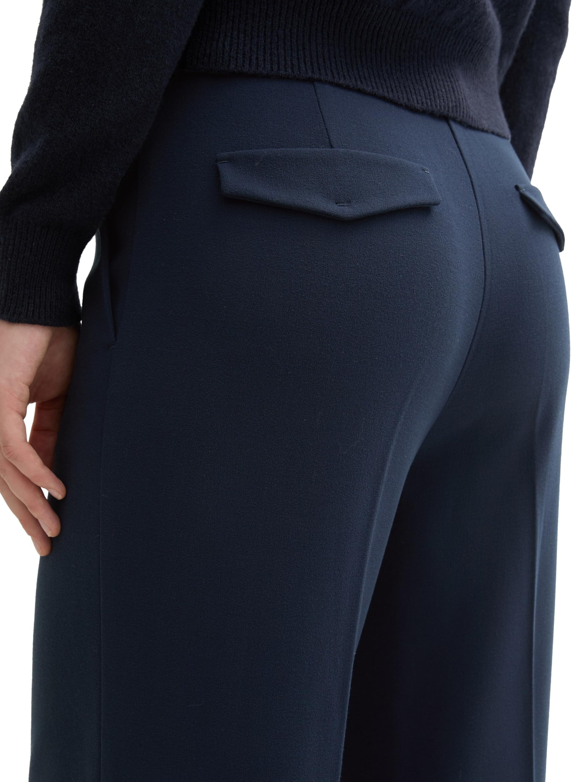 tom-tailor-lea-wide-leg-damen-hose-mit-b-gelfalte image 5