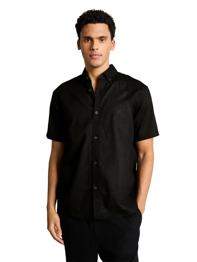 tom-tailor-denim-herren-relaxed-fit-hemd-mit-leinen image 1