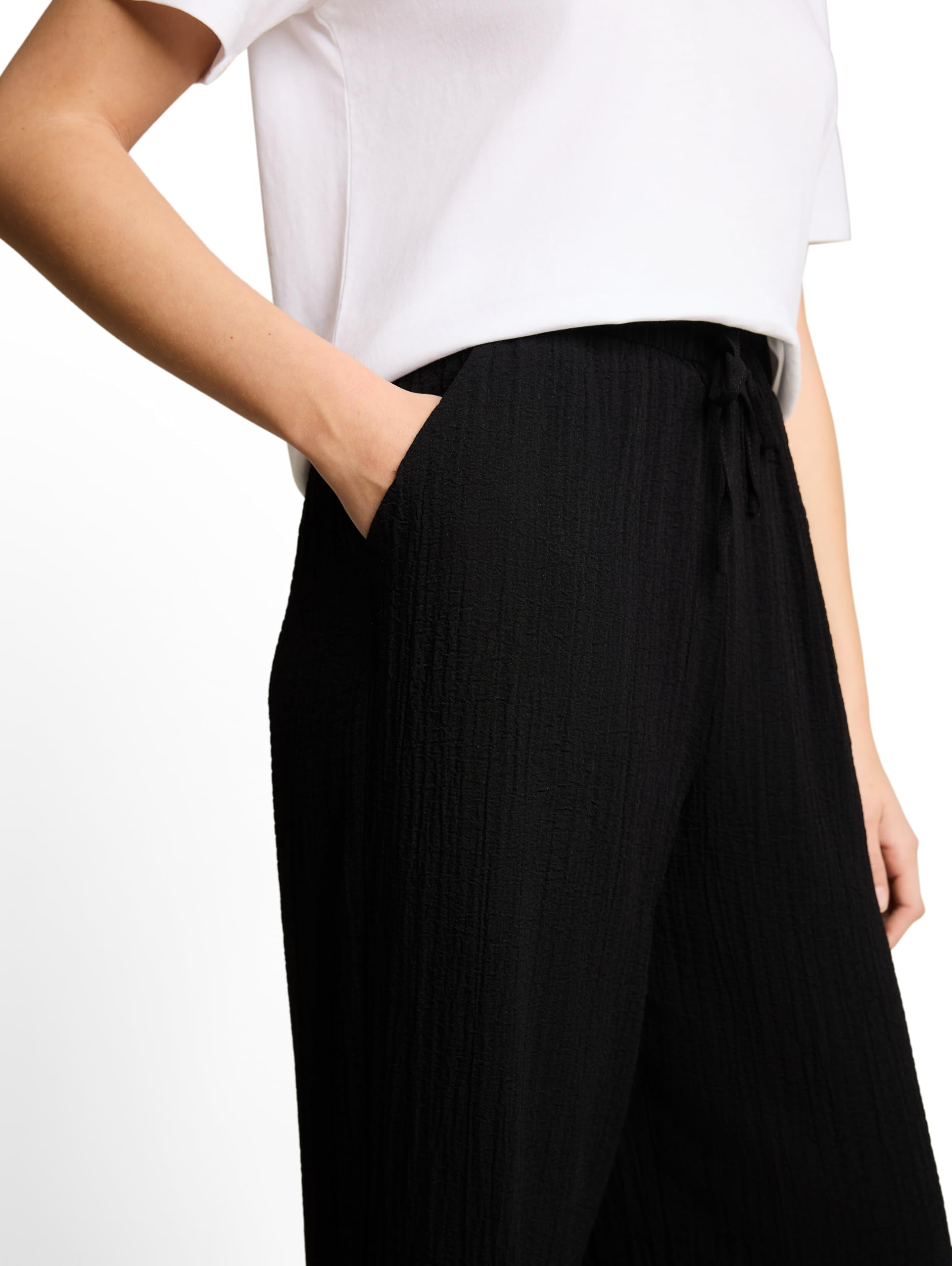 tom-tailor-denim-damen-seersucker-wide-leg-hose-1051405 image 4