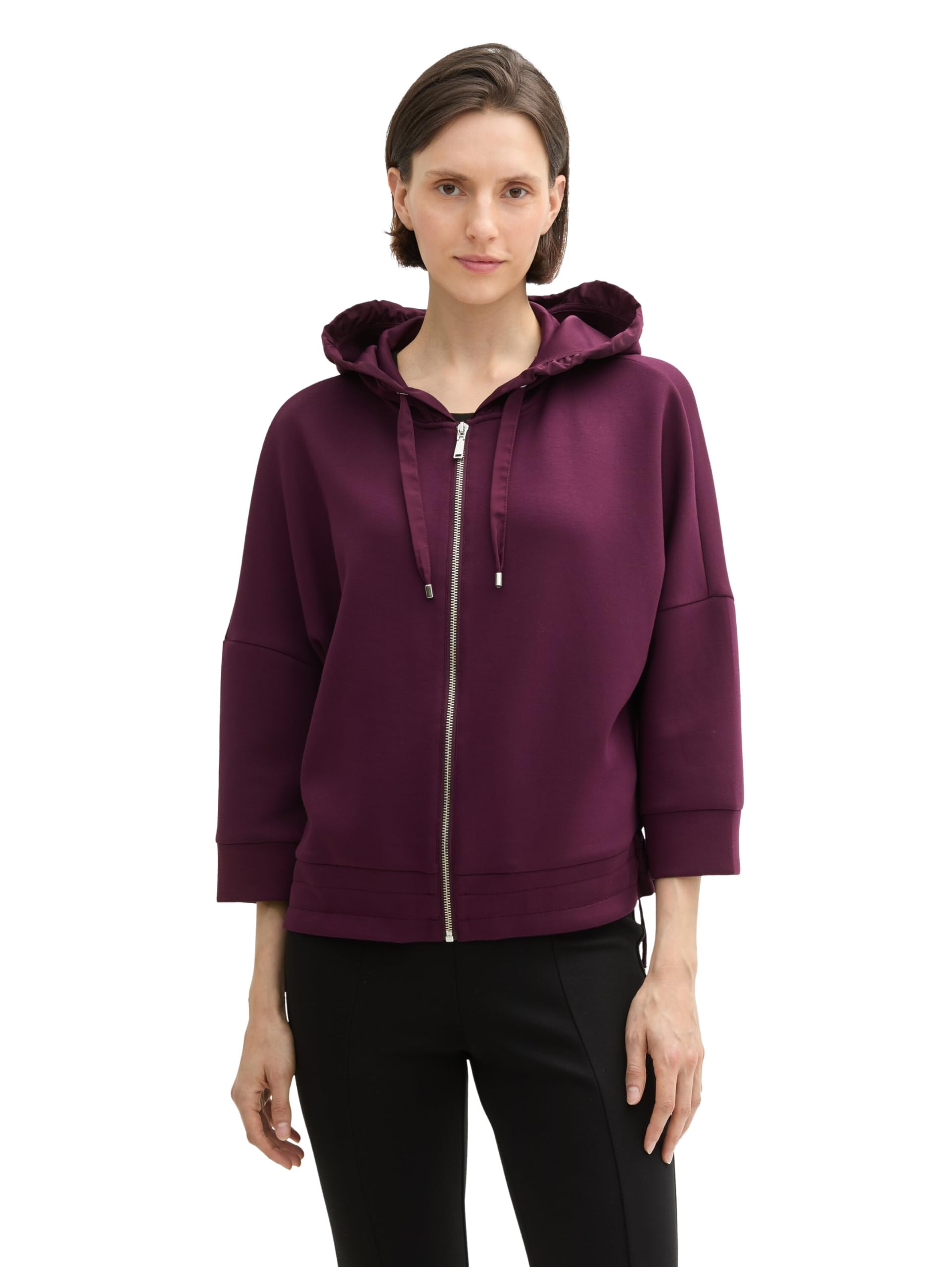 tom-tailor-damen-sweatjacke-1043171-mit-kapuze image 1