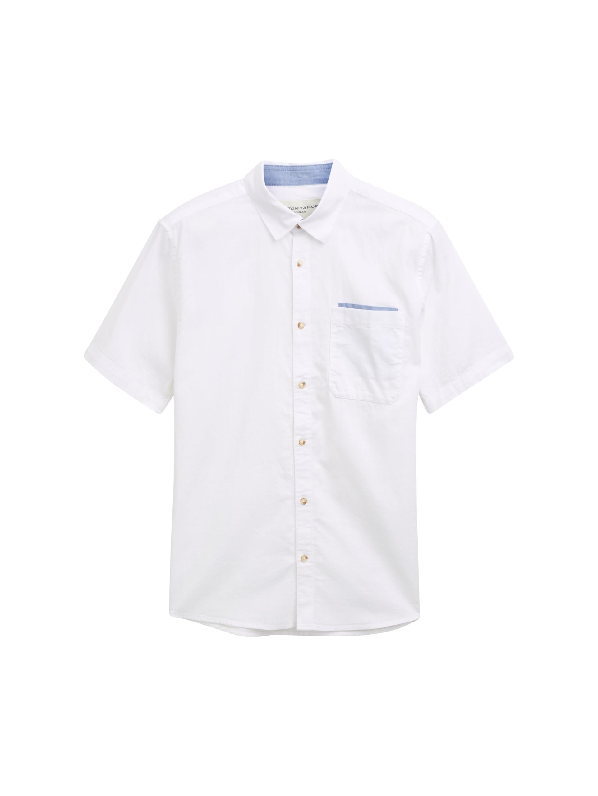 tom-tailor-herren-regular-fit-kurzarmhemd-aus-baumwolle image 4