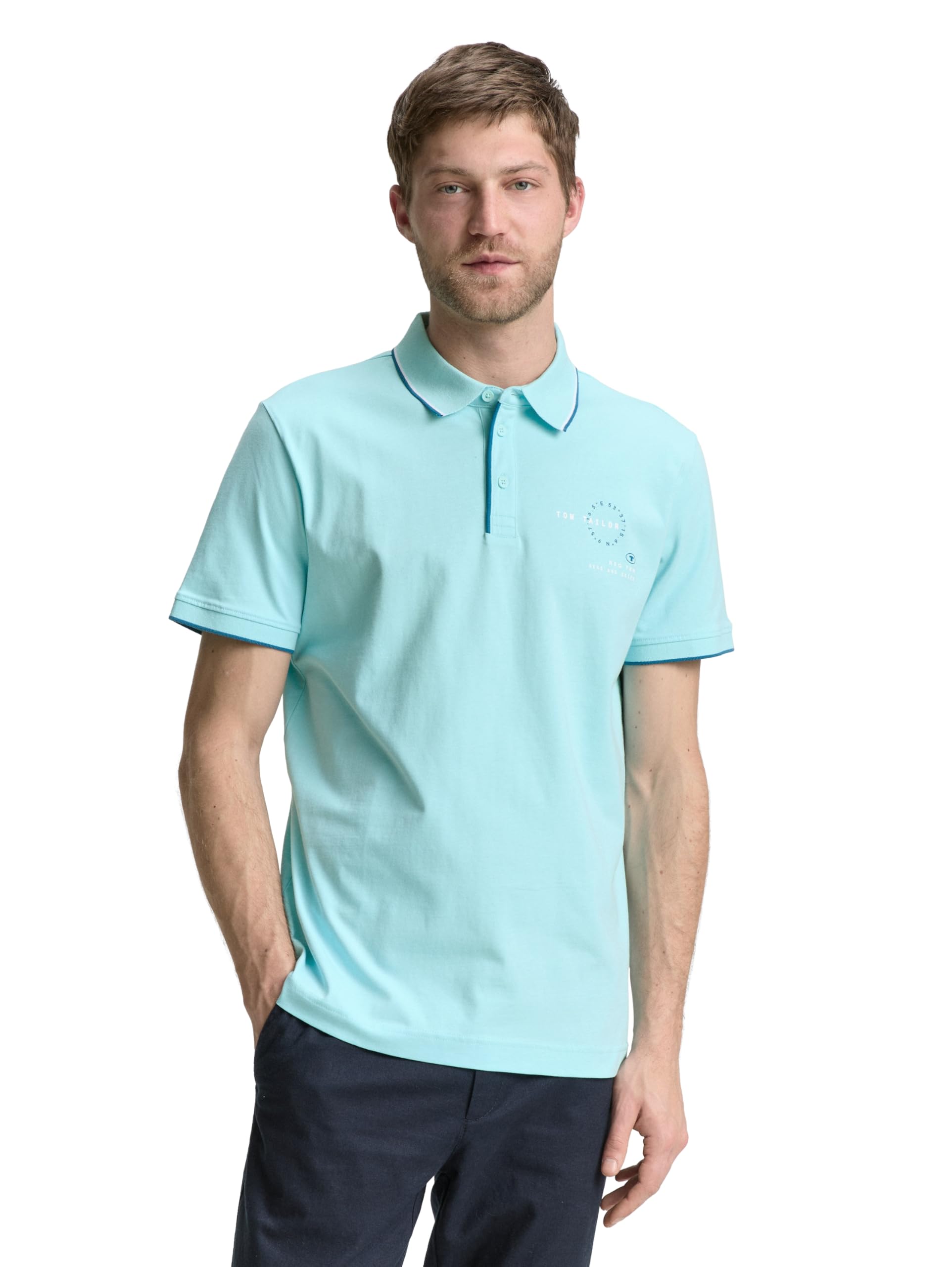 tom-tailor-poloshirt-unifarben-herren image 1