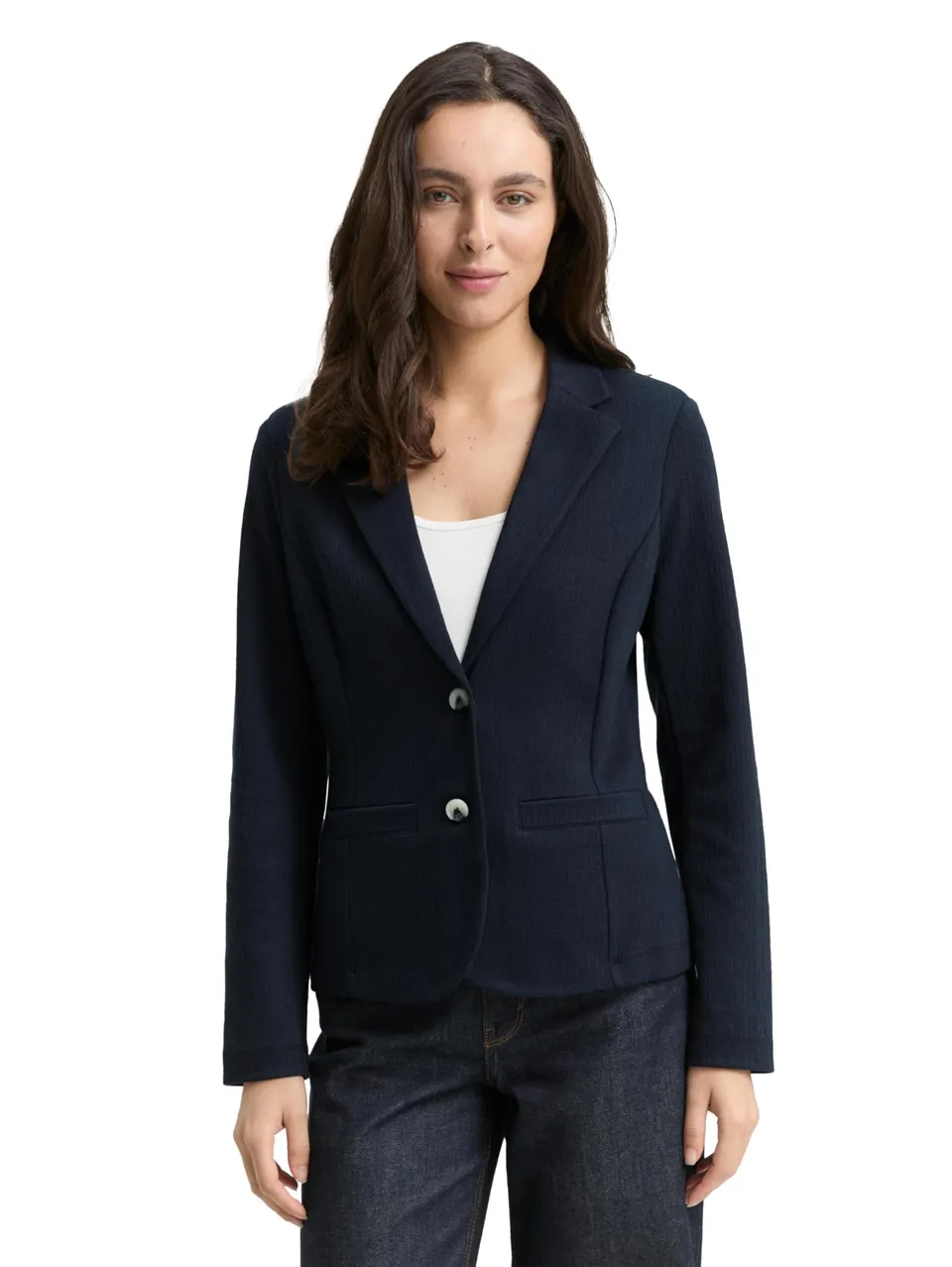 tom-tailor-damen-1047595-regular-fit-jacquard-blazer image 1