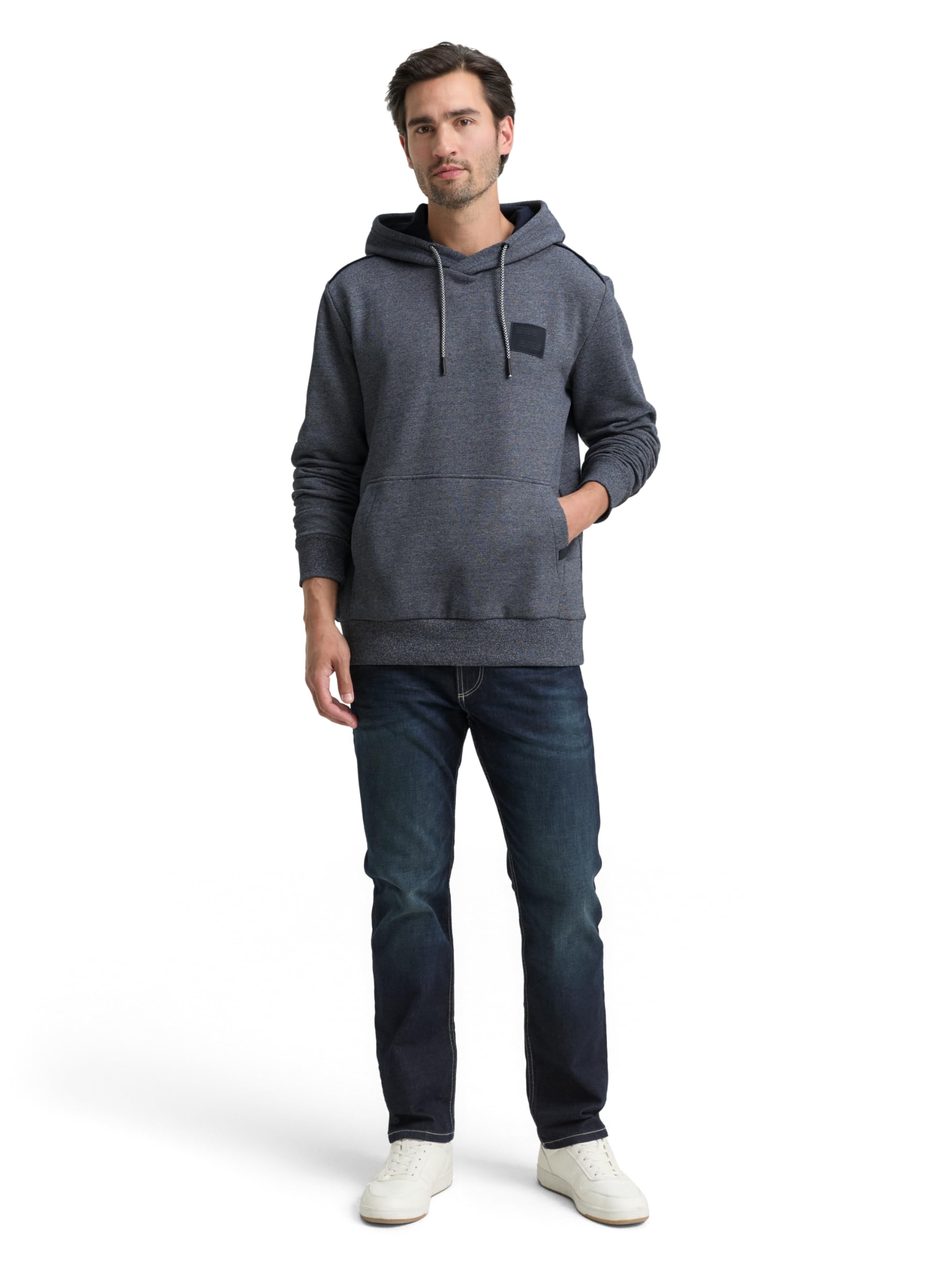 tom-tailor-1048592-herren-hoodie-sweatshirt-mit-logo-badge image 2