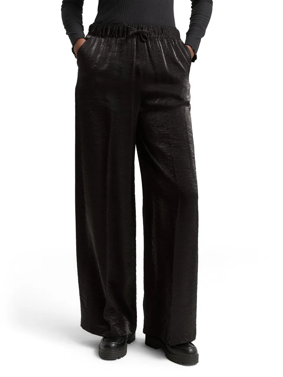 tom-tailor-denim-damen-wide-leg-palazzo-hose-1048876 image 1