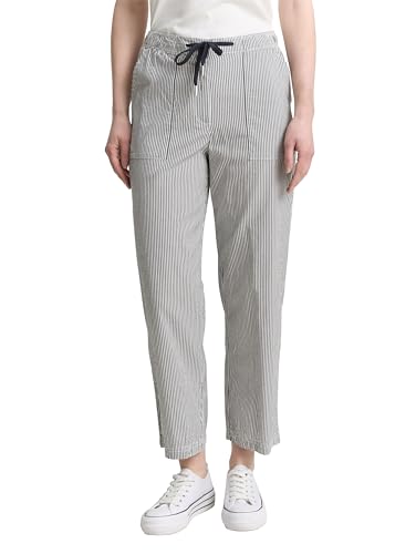 tom-tailor-damen-seersucker-culotte-hose-mit-kordelzug-leichte-sommerhose image 6