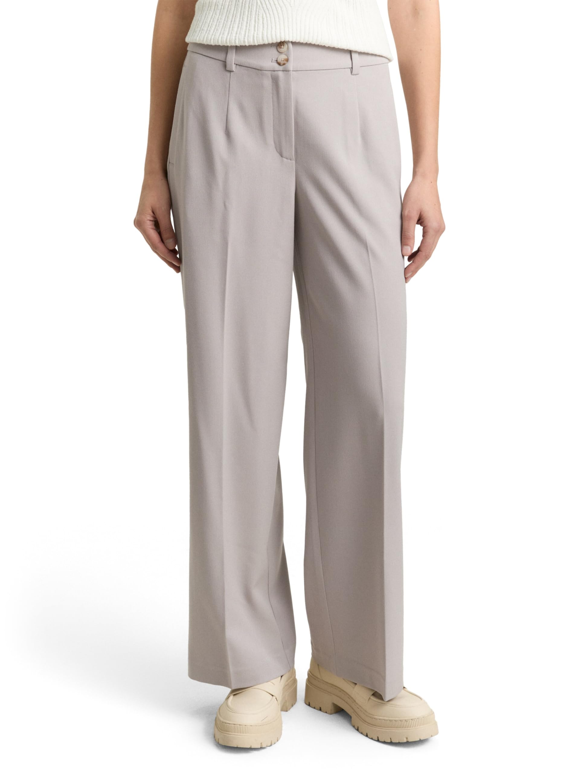 tom-tailor-damen-ttlea-wide-hose-mit-b-gelfalte image 1