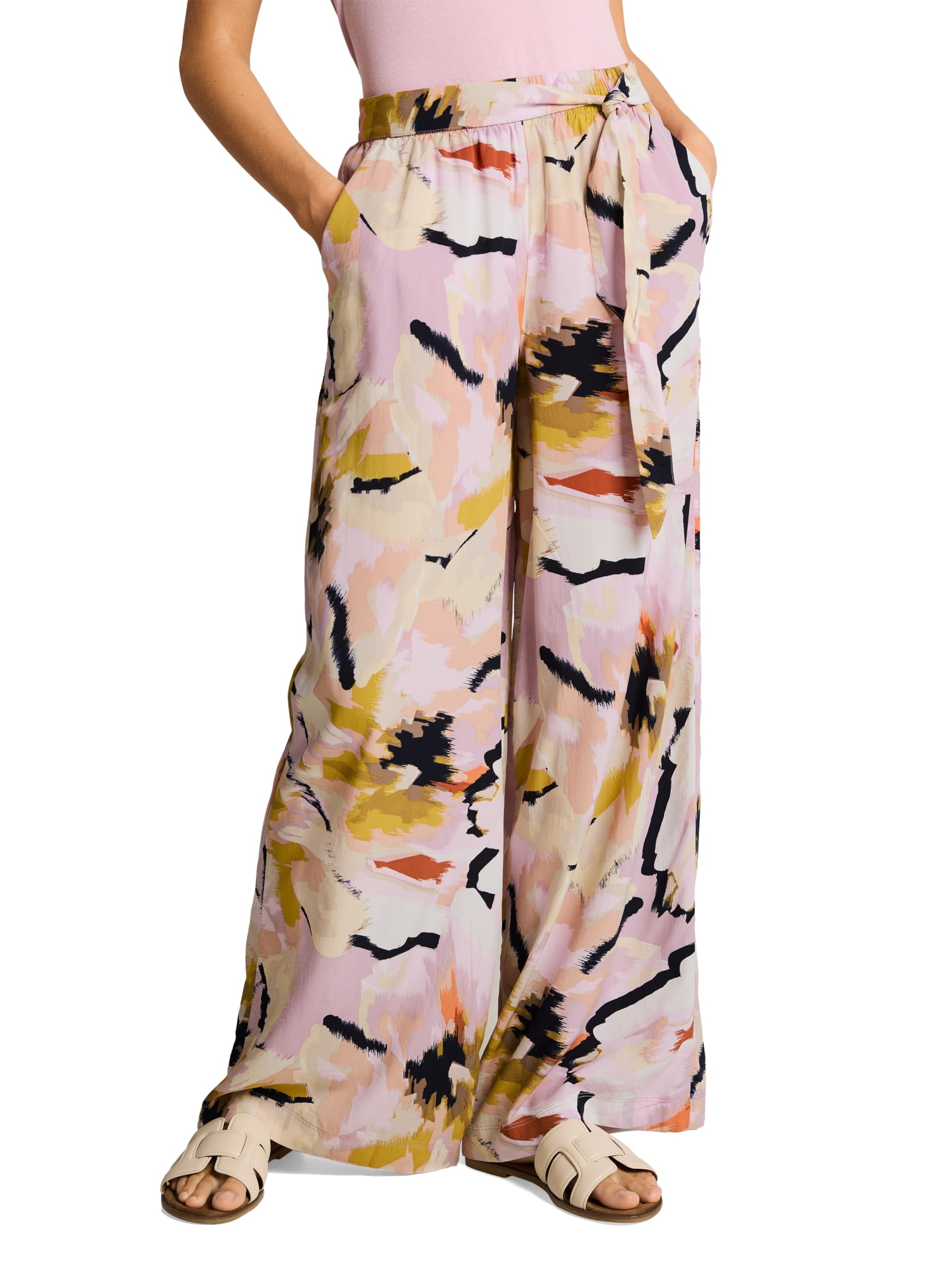 tom-tailor-damen-loose-fit-palazzo-hose-mit-muster-1049990 image 6