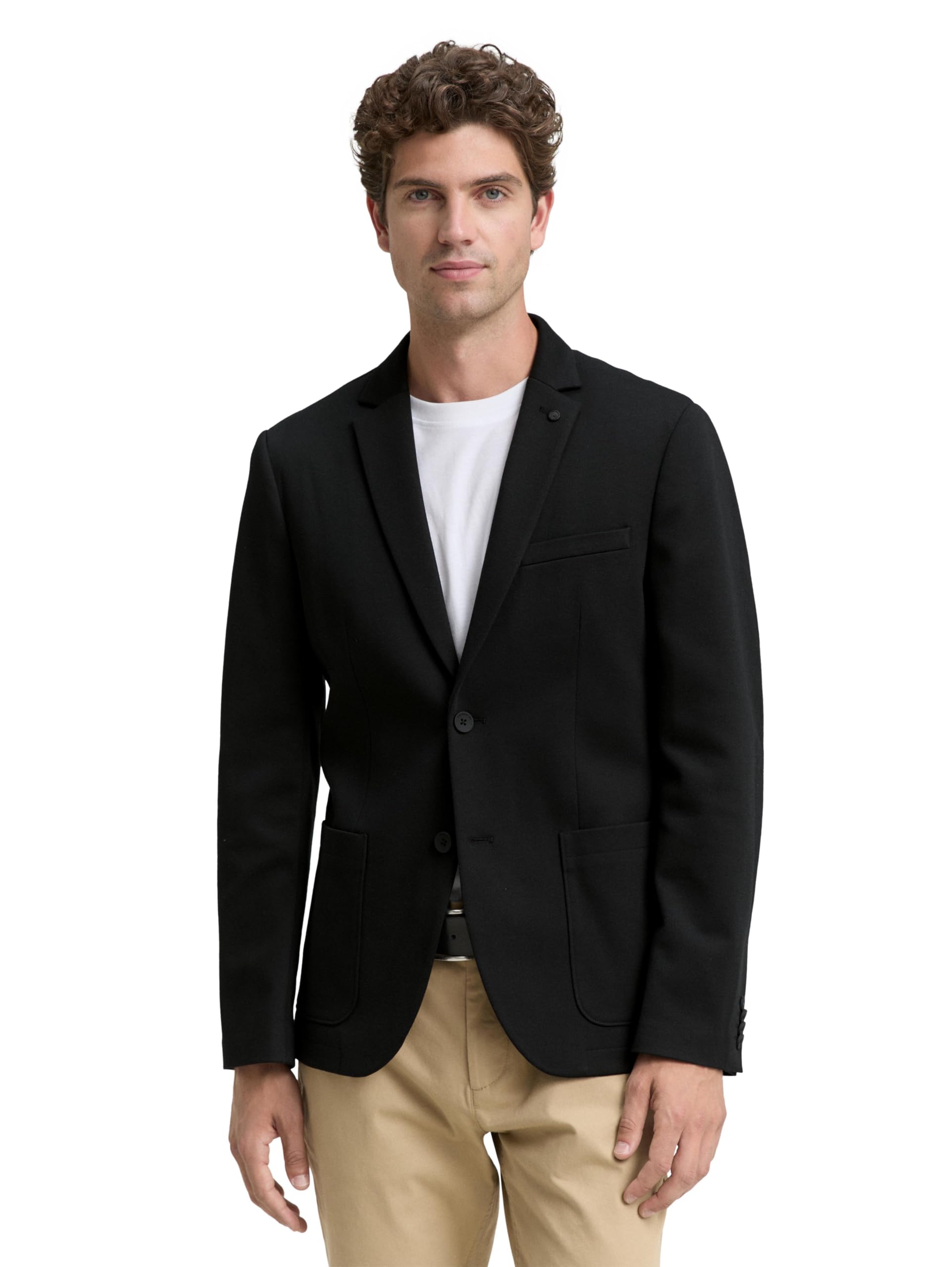 tom-tailor-herren-1047273-regular-fit-piqu-blazer-leichter-blazer-f-r-herren image 8