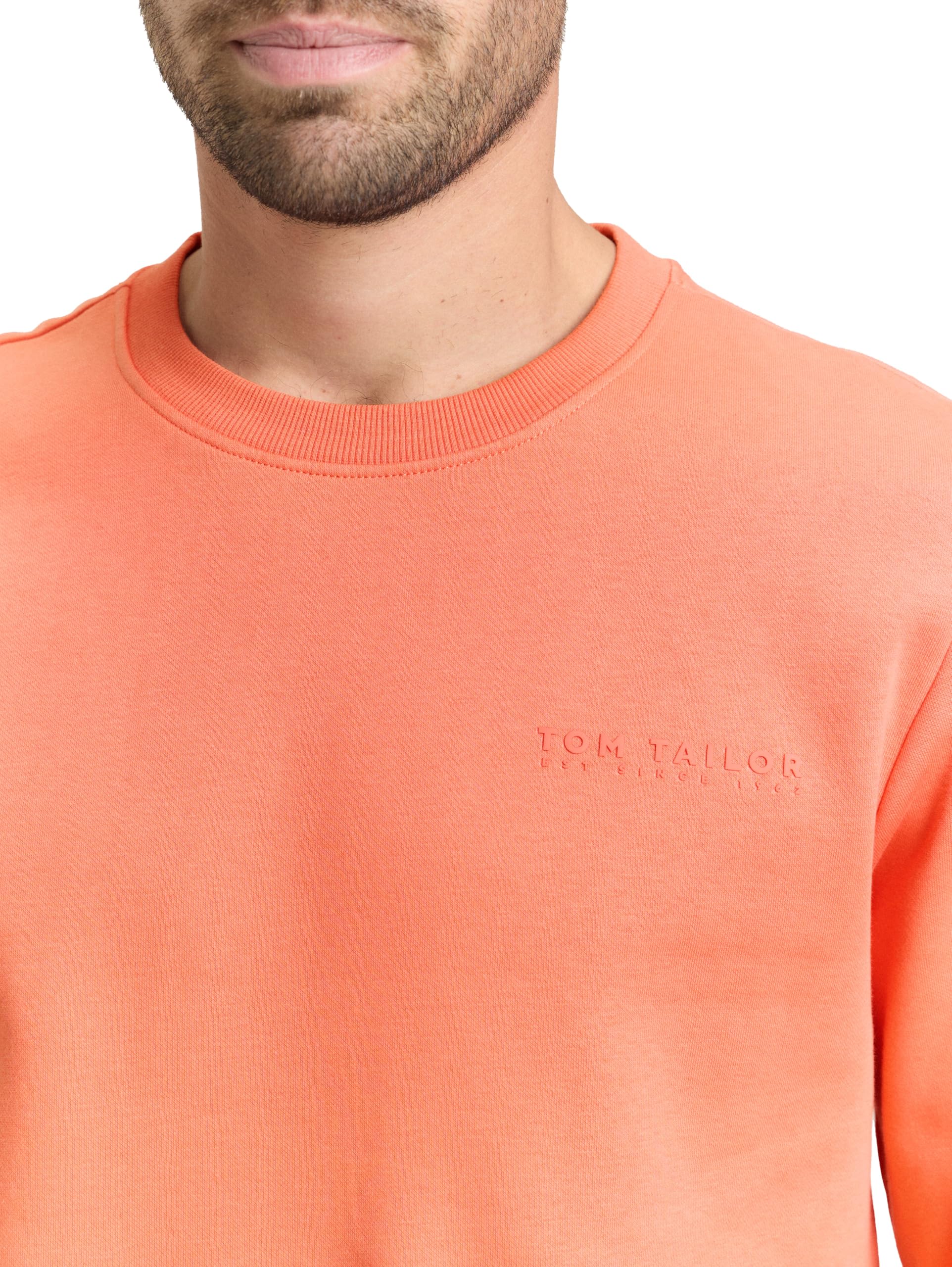 tom-tailor-herren-sweatshirt-mit-rundhalsausschnitt-schlichtes-basic-sweatshirt image 6