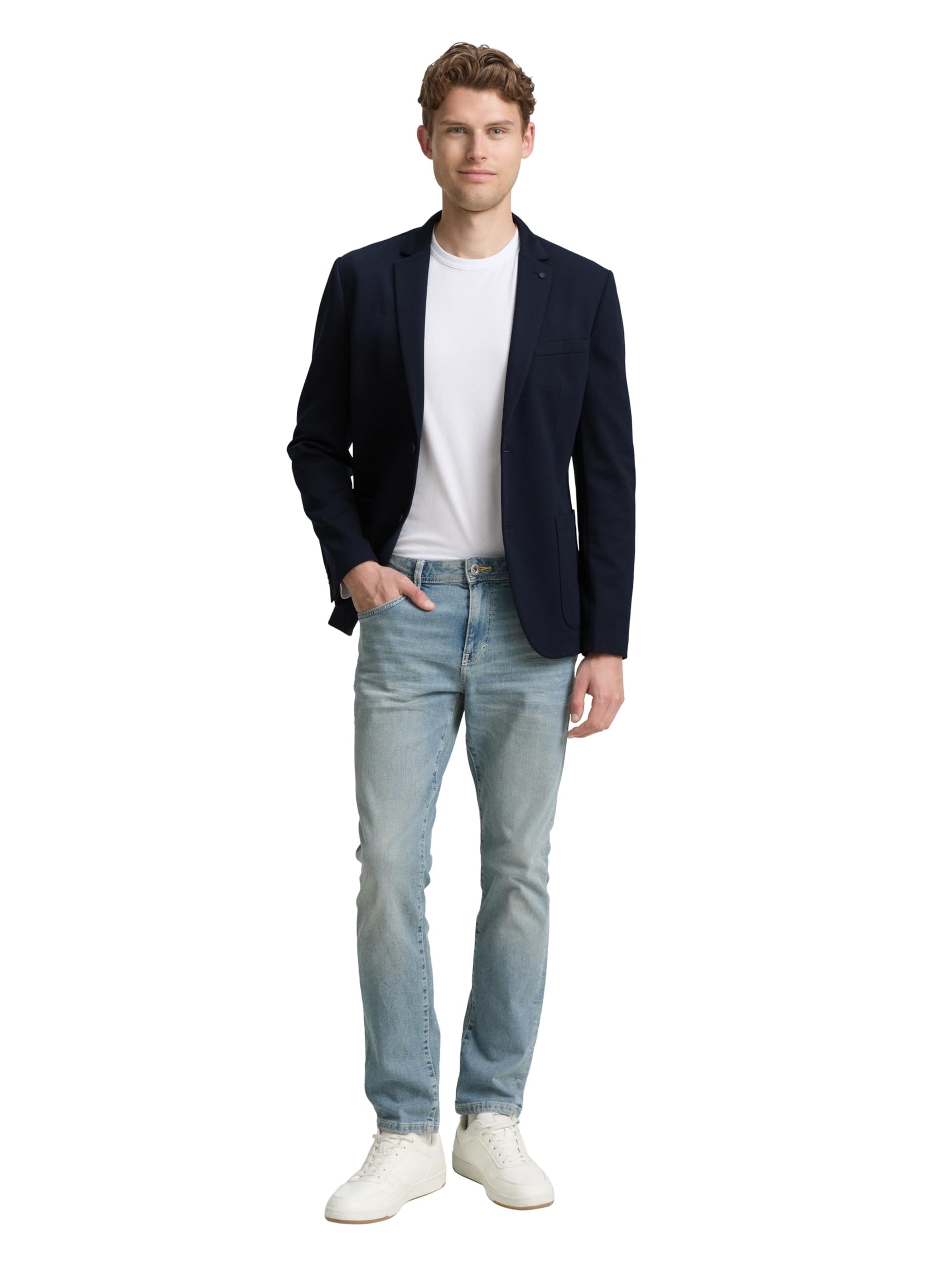 tom-tailor-herren-1047273-regular-fit-piqu-blazer-leichter-blazer-f-r-herren image 3