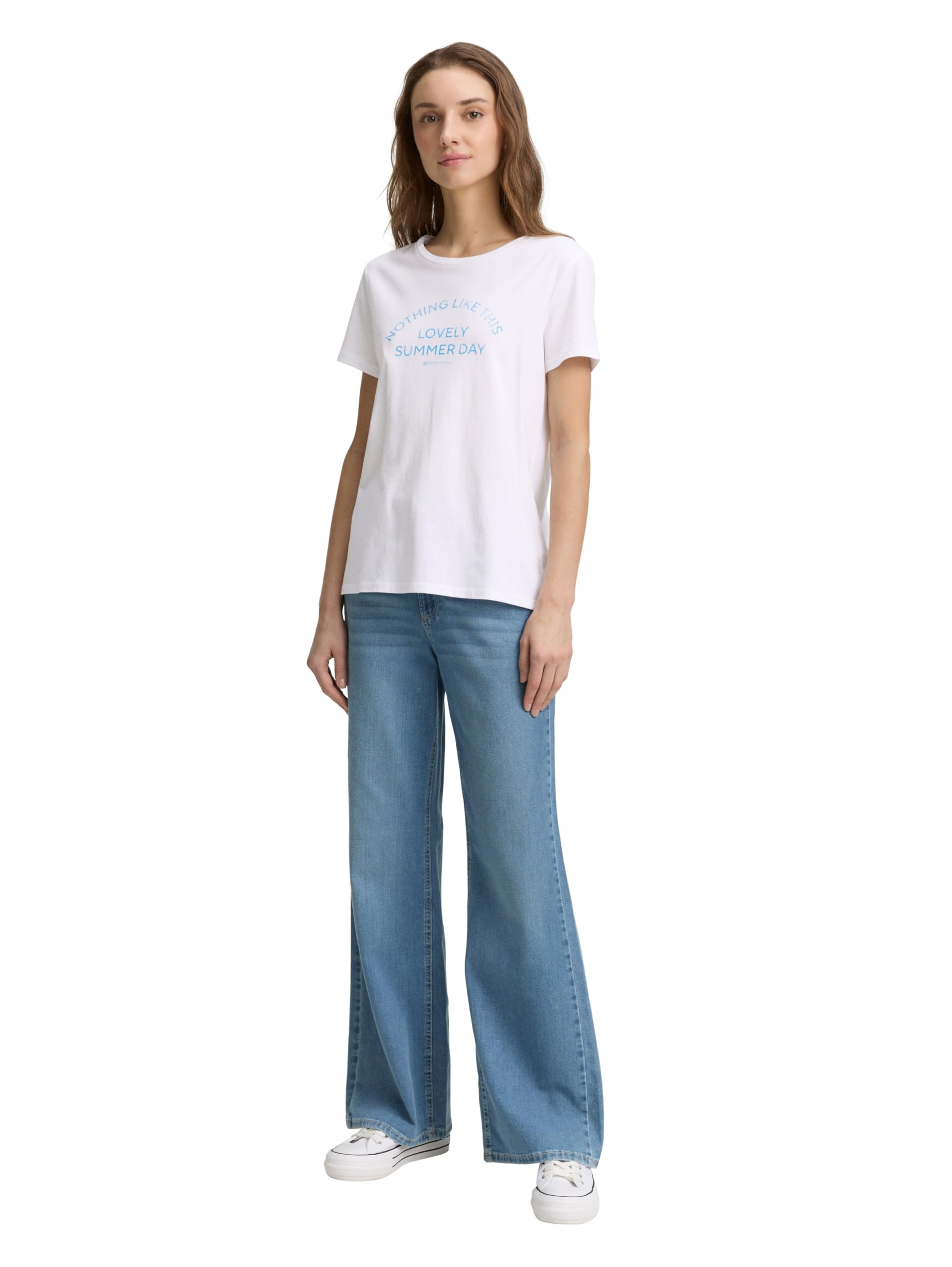 tom-tailor-denim-damen-t-shirt-mit-print image 2