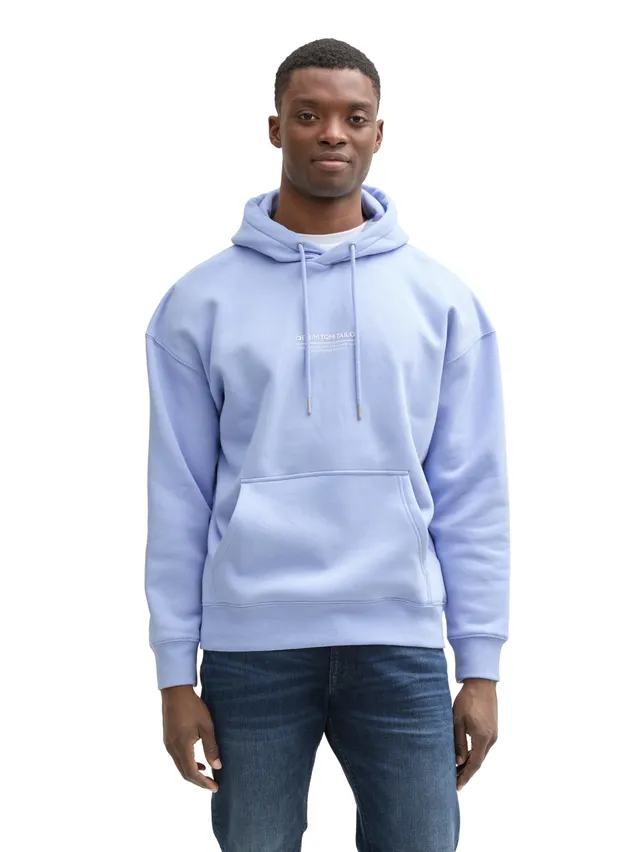 tom-tailor-denim-herren-relaxed-hoodie-sweatshirt-mit-logo-print image 1