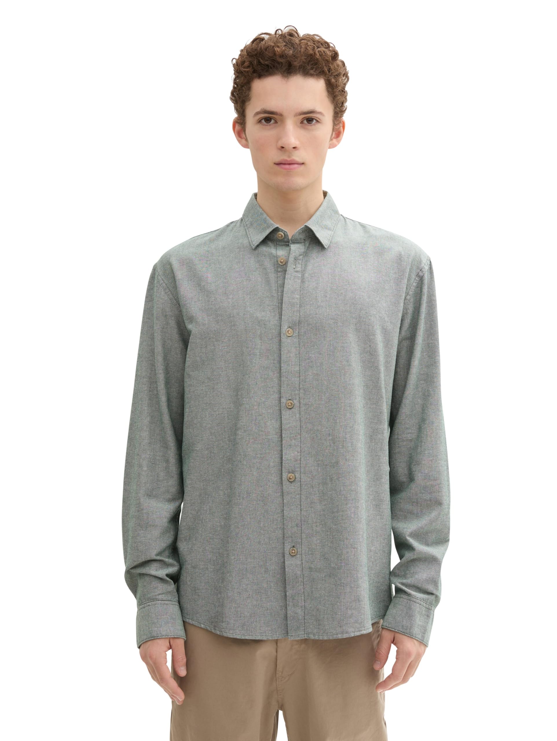 tom-tailor-denim-herren-1042551-relaxed-fit-hemd-aus-baumwolle image 1