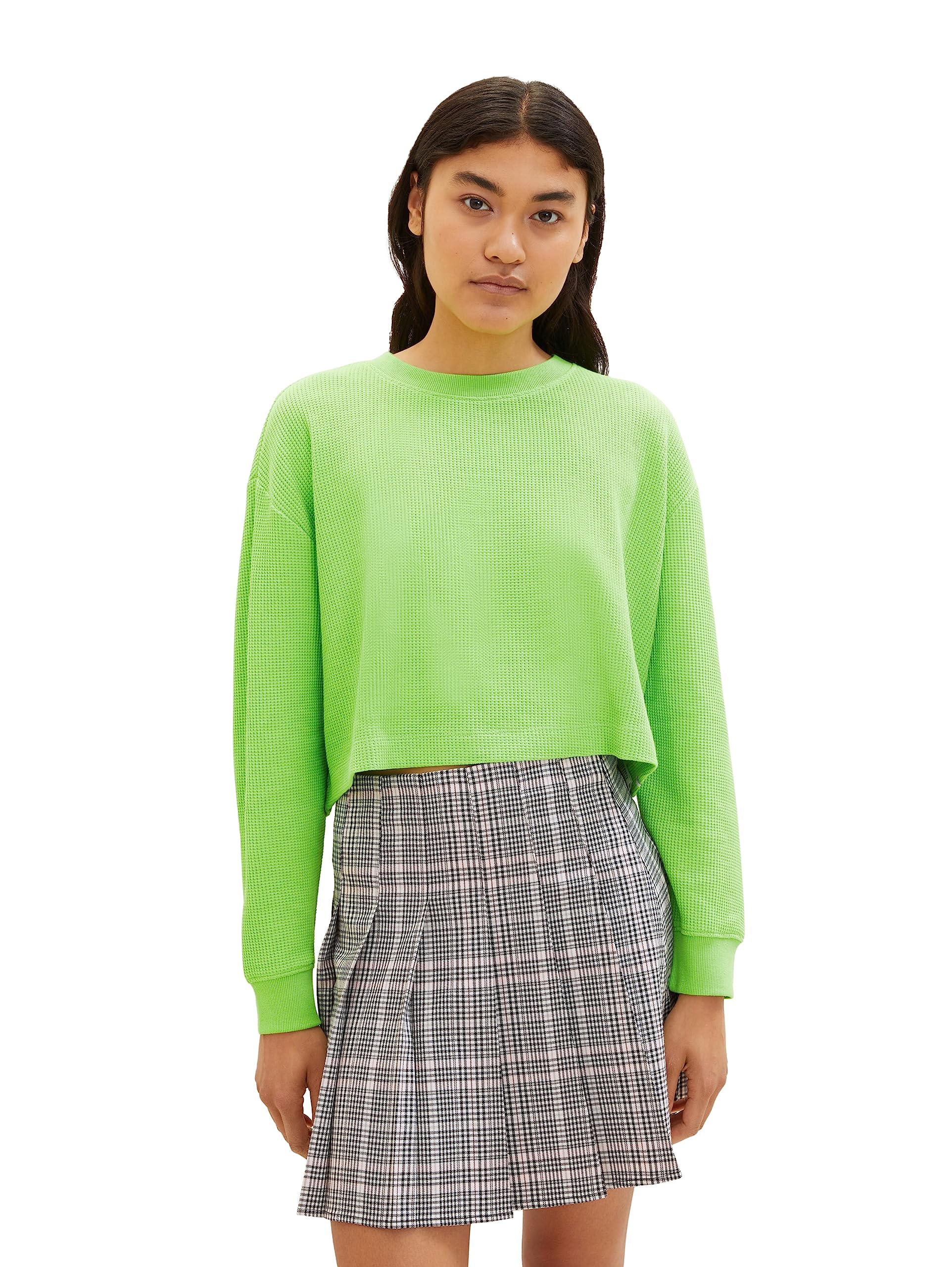 tom-tailor-denim-damen-cropped-basic-sweatshirt-1038310 image 1