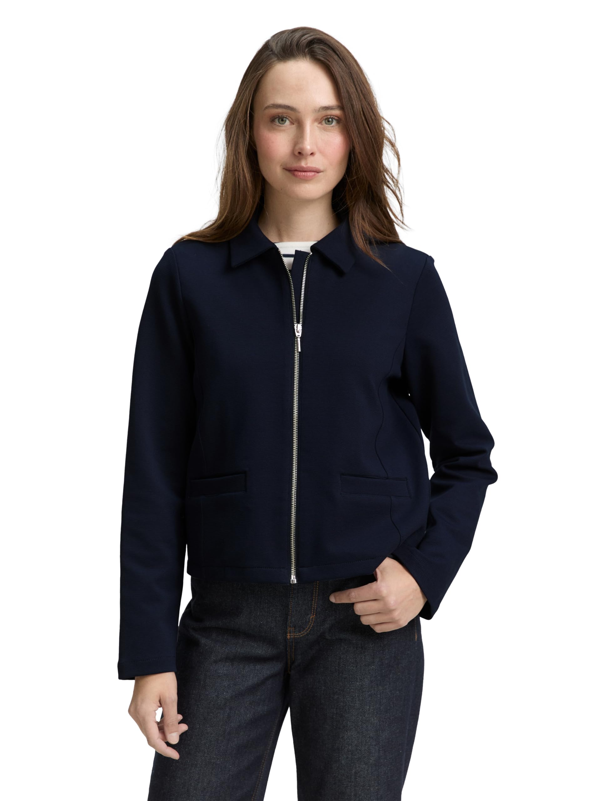 tom-tailor-damen-jacke-regular-fit-mit-rei-verschluss image 6