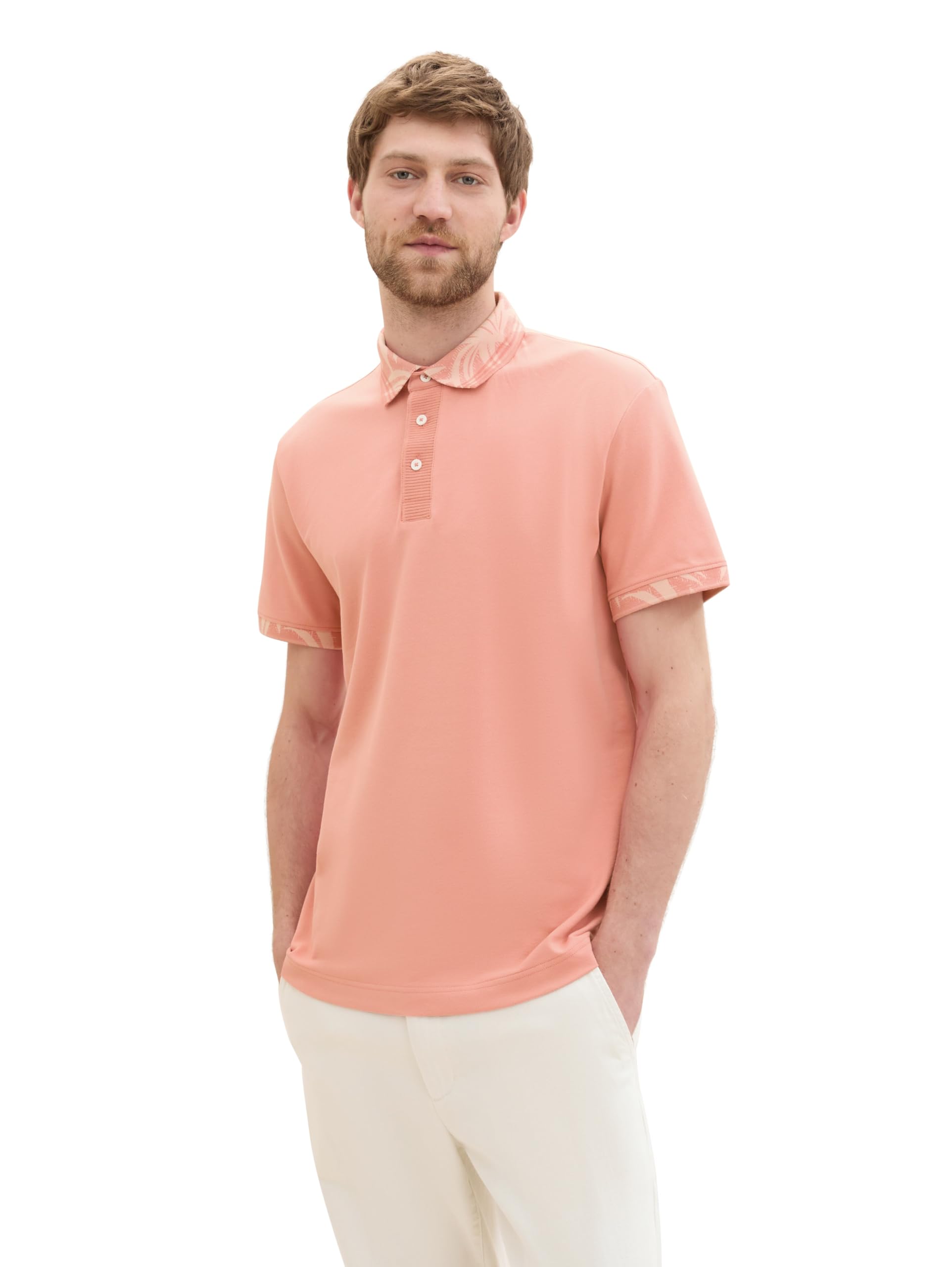 tom-tailor-herren-basic-poloshirt-gemusterter-kragen image 2