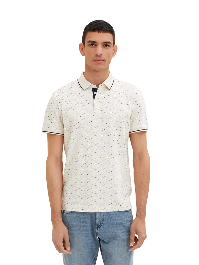 tom-tailor-herren-poloshirt-mit-muster-regular-fit image 1