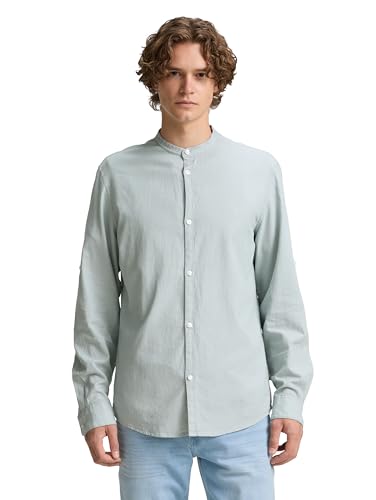 tom-tailor-denim-herren-slim-fit-hemd-mit-struktur-eng-anliegendes-freizeithemd image 8