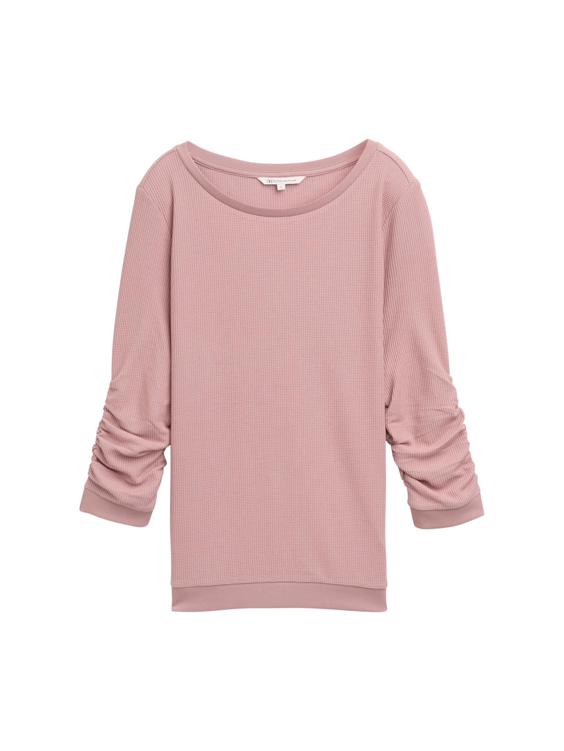 tom-tailor-denim-damen-1044659-basic-sweatshirt-mit-raffungen-sweatshirt-f-r-dam image 3
