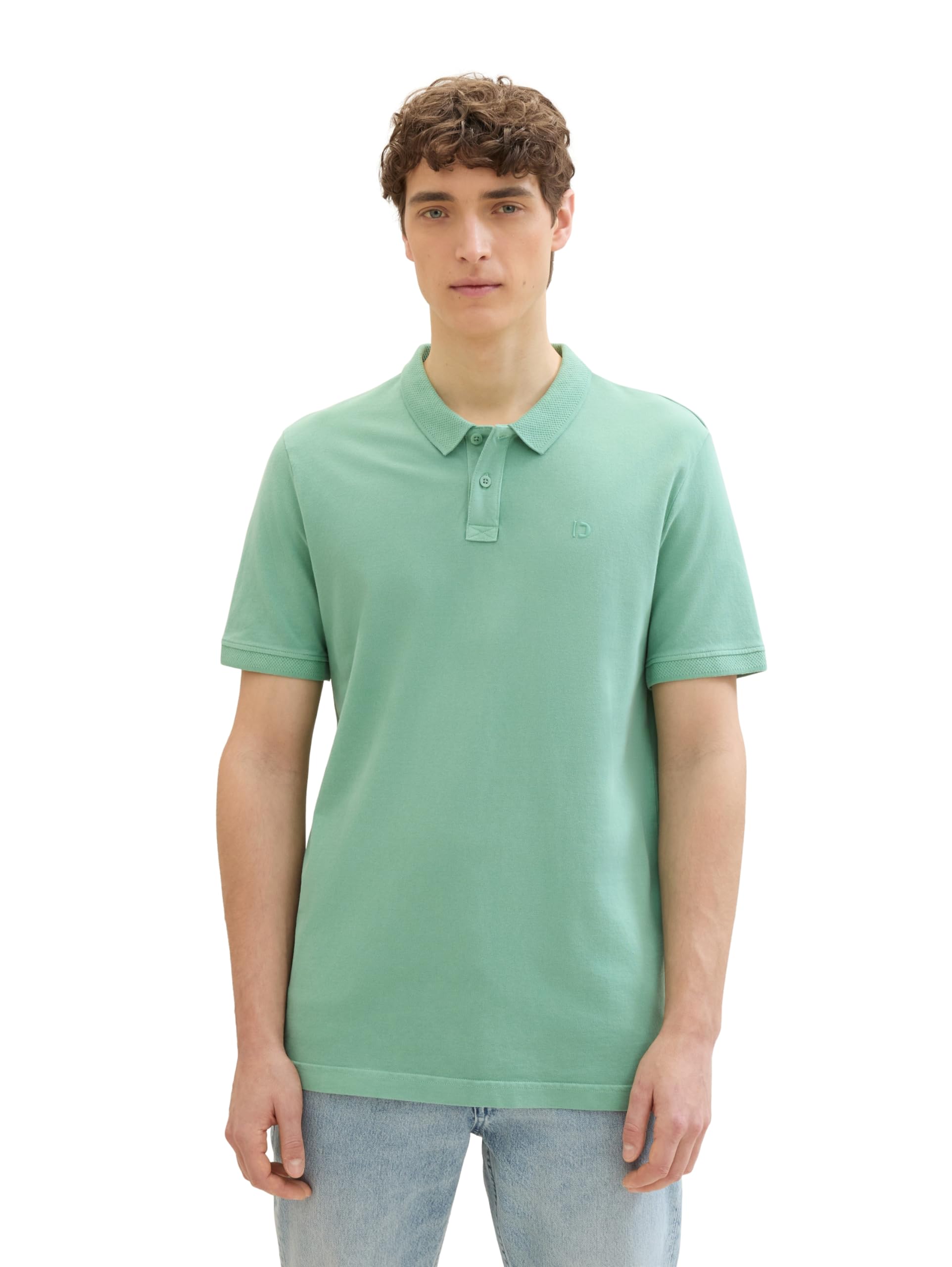 tom-tailor-denim-herren-poloshirt-im-washed-look-l-ssiges-freizeitshirt image 7