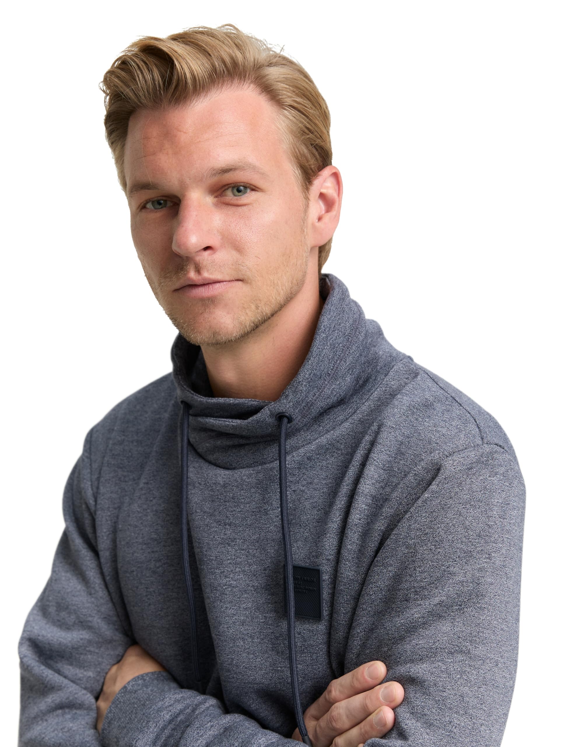 tom-tailor-herren-1047805-snood-sweatshirt-in-melange-optik image 5