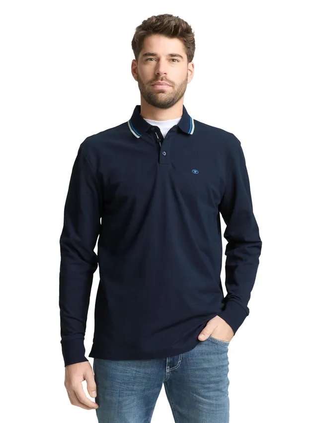tom-tailor-herren-piqu-langarmpolo image 1