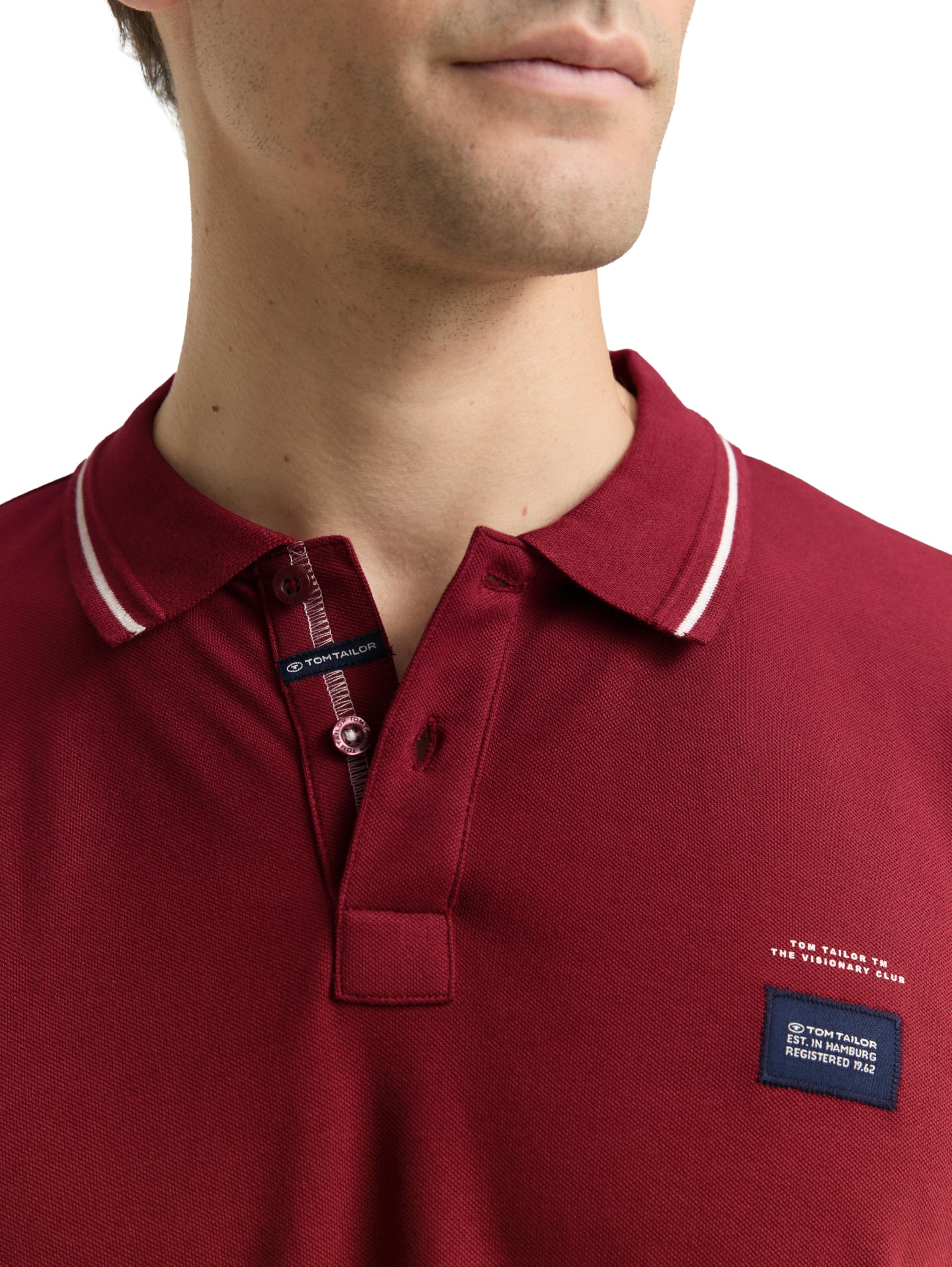 tom-tailor-langarm-piqu-poloshirt-mit-logo-print-f-r-herren image 5