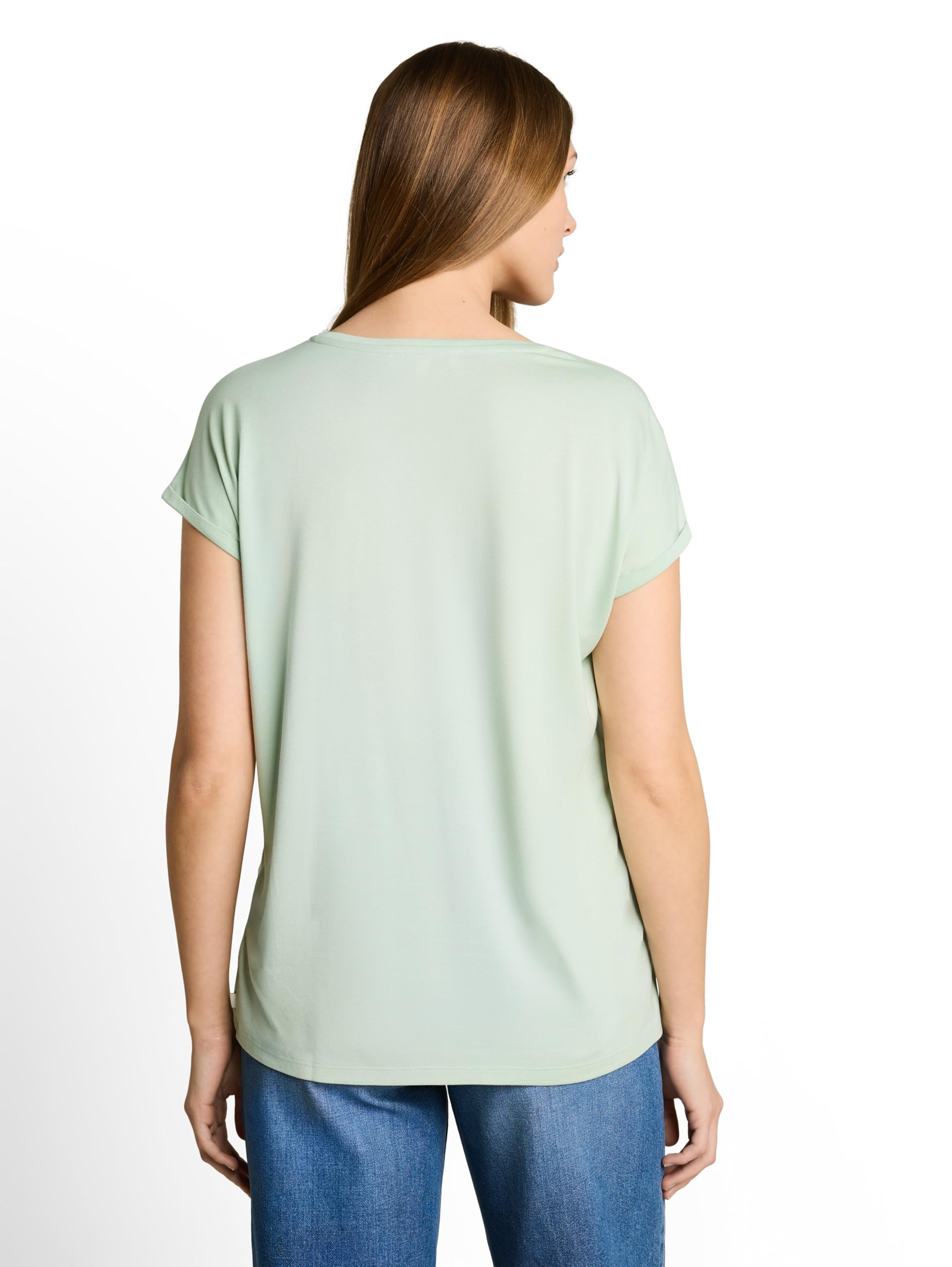 tom-tailor-denim-damen-loose-fit-basic-t-shirt-viskose image 3