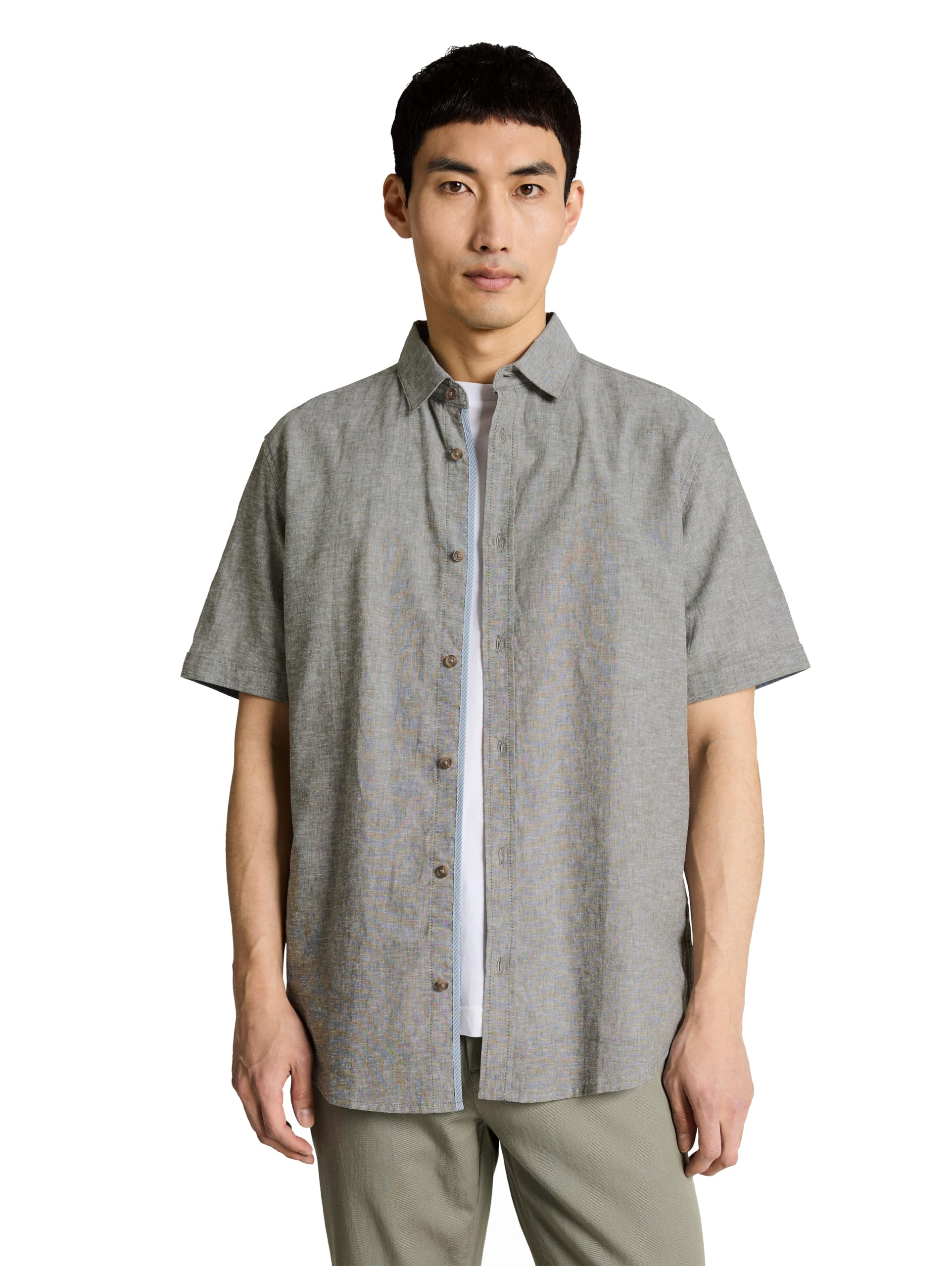 tom-tailor-herren-baumwollhemd-mit-leinen image 6