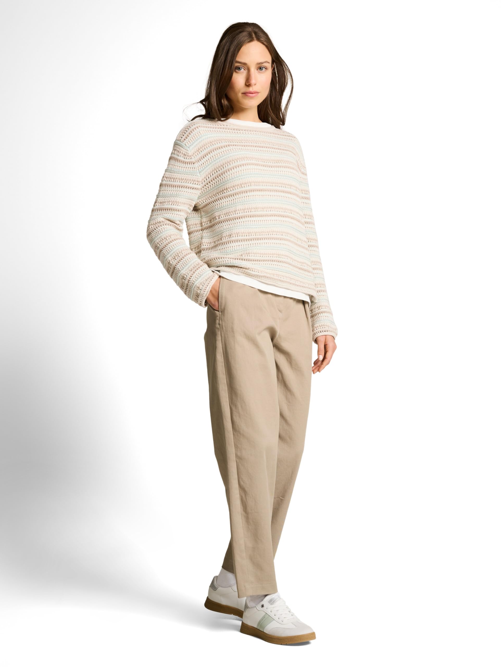 tom-tailor-damen-tapered-fit-stoffhose image 3