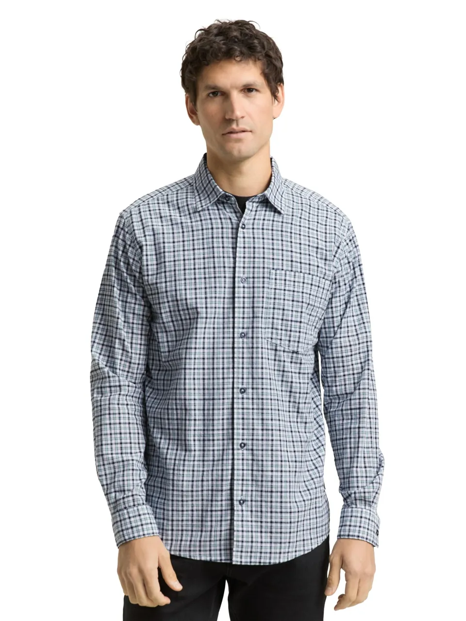 tom-tailor-herren-regular-fit-hemd-mit-karomuster-2 image 1