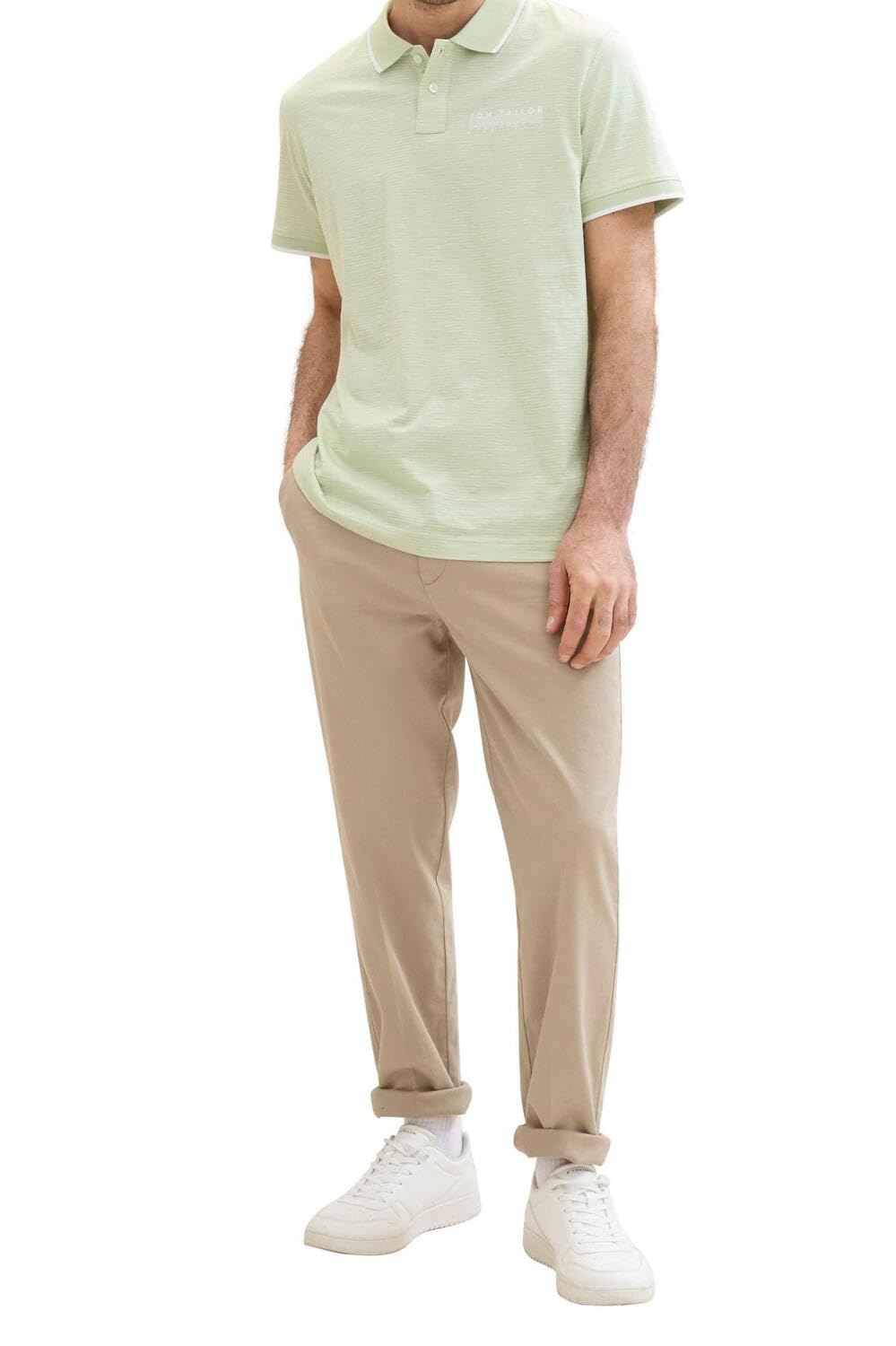 tom-tailor-herren-basic-poloshirt-mit-streifen-gestreiftes-poloshirt image 2